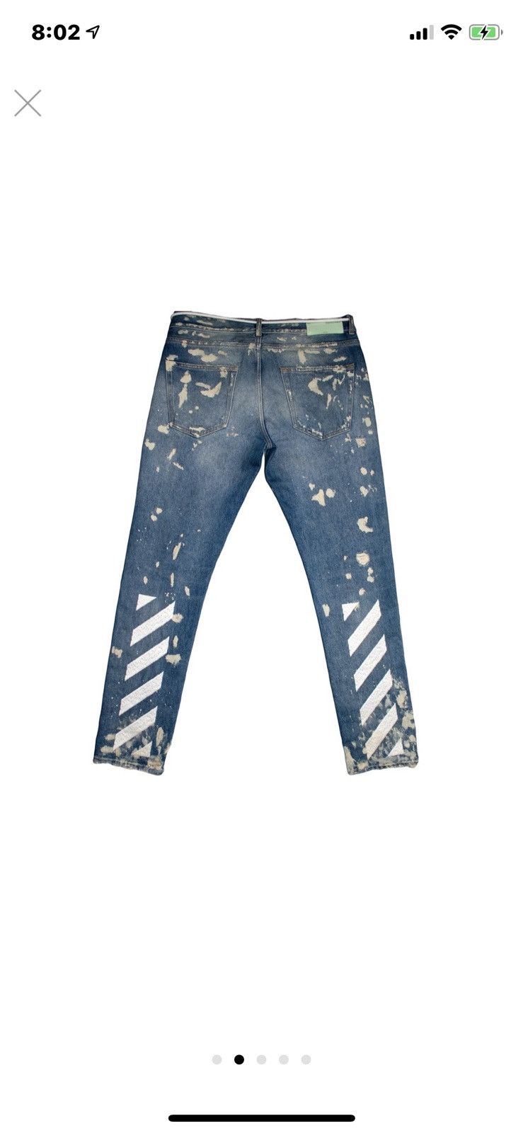 Off-White off white jeans offer up dont be a bum Size US 32 / EU 48 - 2 Thumbnail