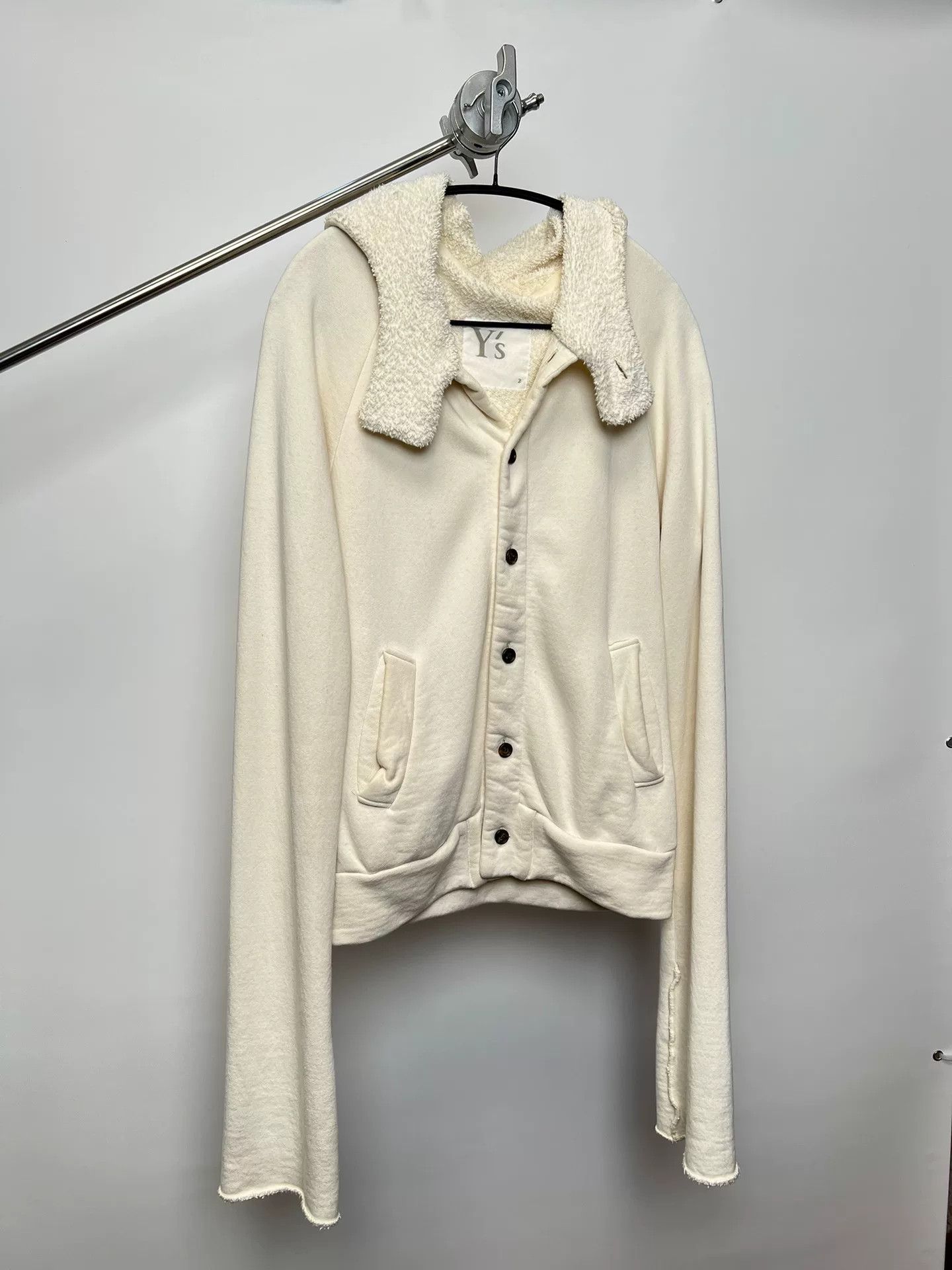 Yohji Yamamoto Yohji Yamamoto Long Sleeve Fleece Hoodie Size US M / EU 48-50 / 2 - 2 Thumbnail