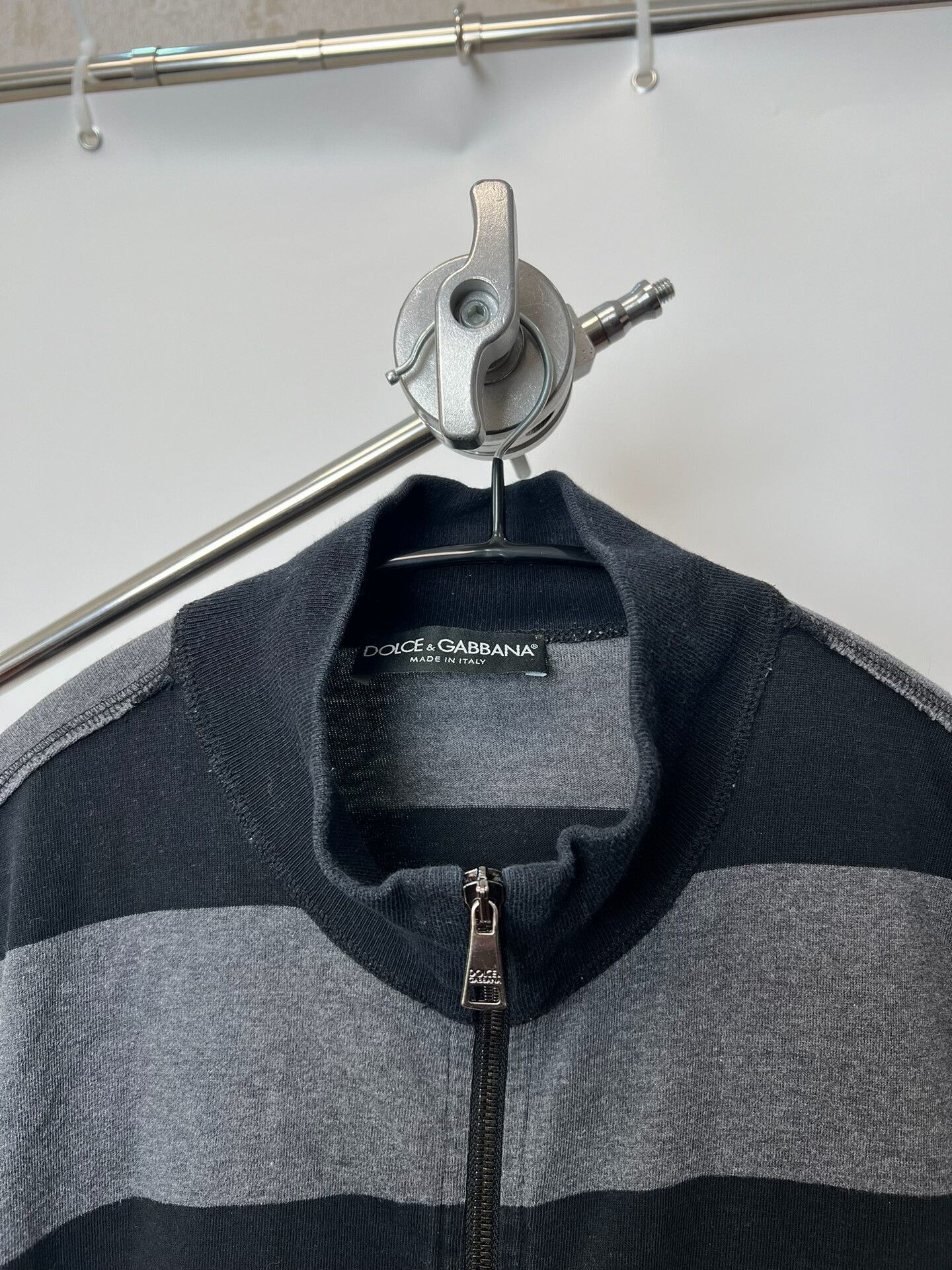 Dolce & Gabbana Dolce & Gabbana Striped Zip Sweatshirt Size US M / EU 48-50 / 2 - 3 Thumbnail
