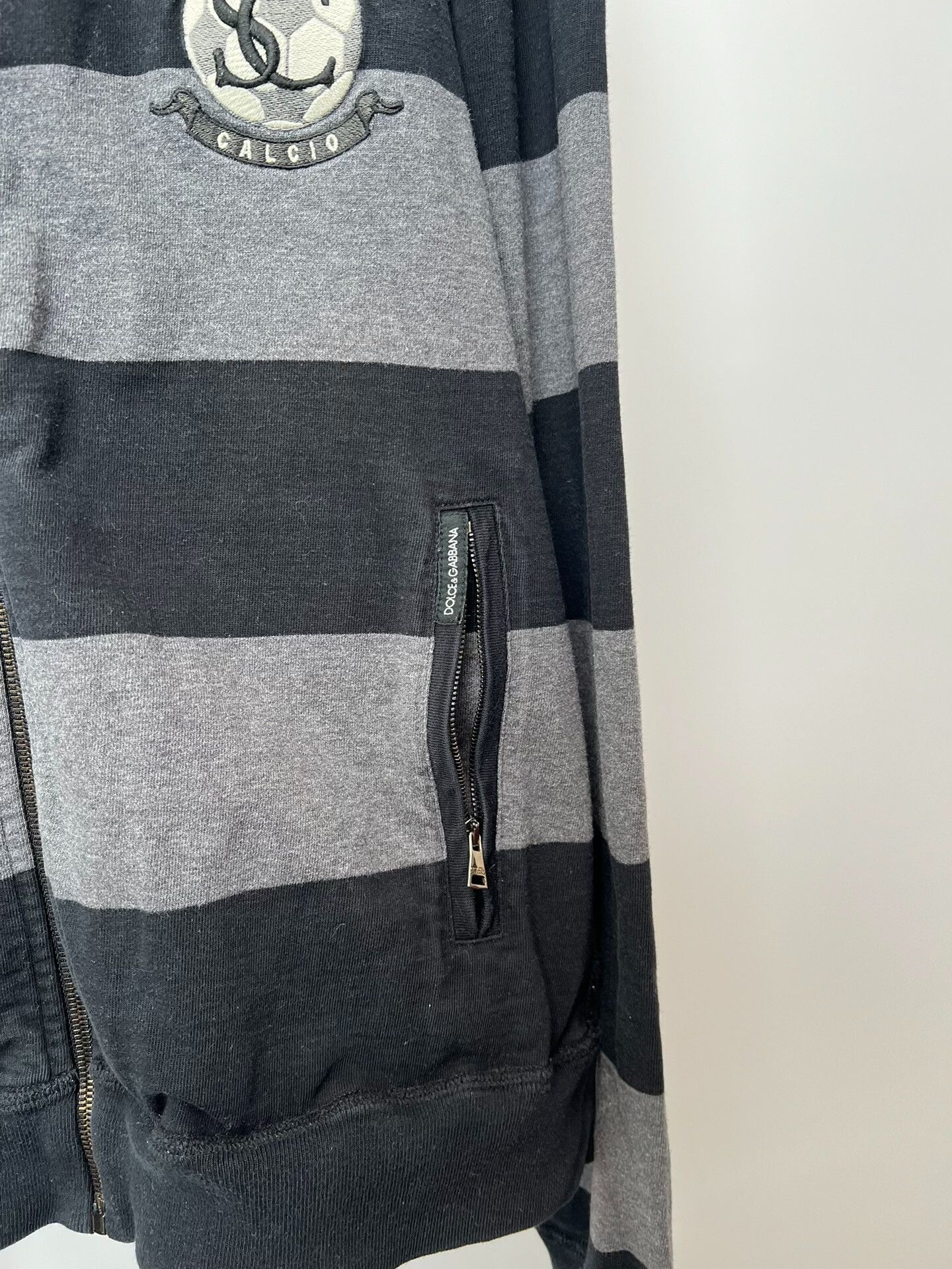 Dolce & Gabbana Dolce & Gabbana Striped Zip Sweatshirt Size US M / EU 48-50 / 2 - 5 Thumbnail