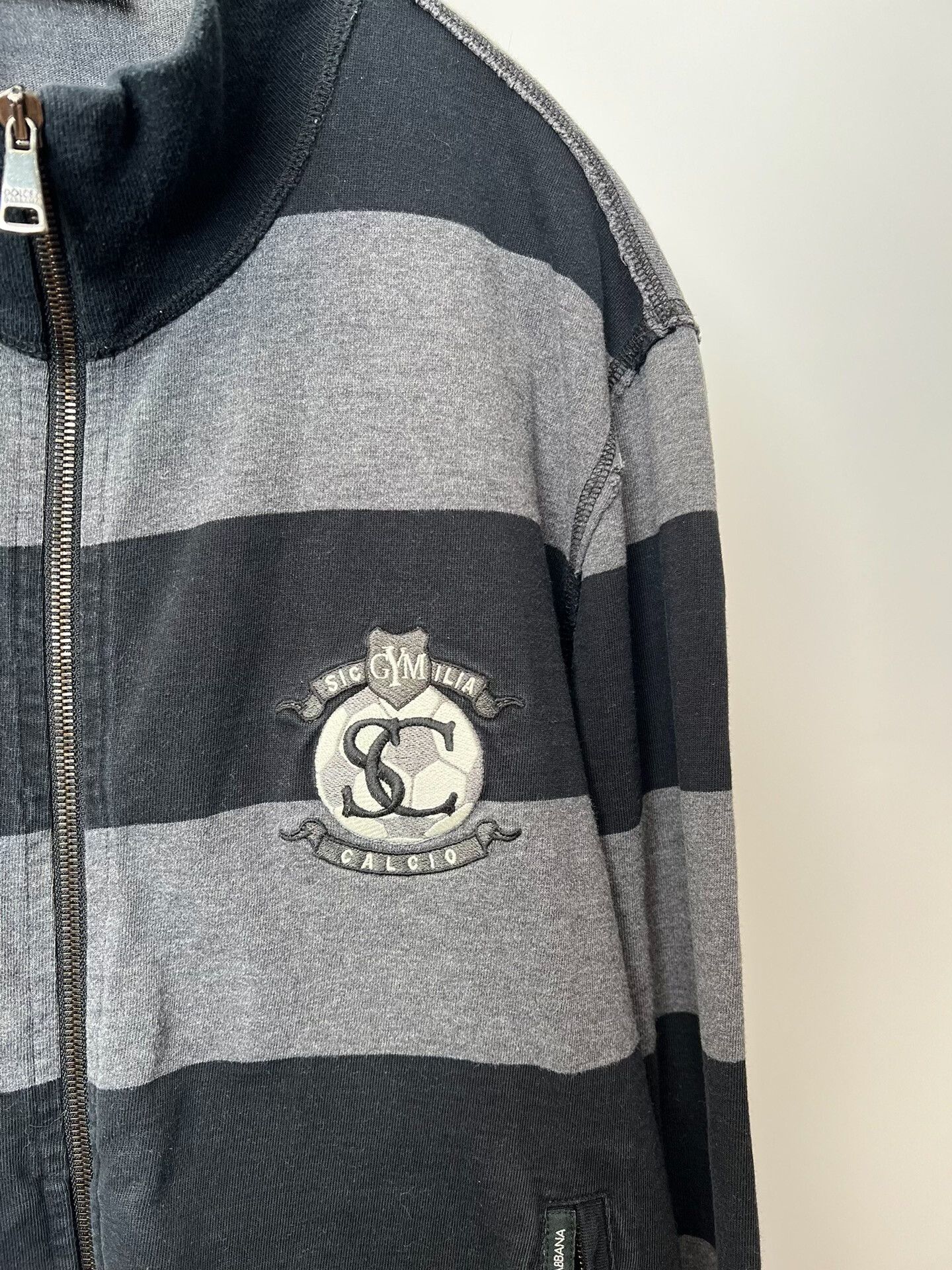 Dolce & Gabbana Dolce & Gabbana Striped Zip Sweatshirt Size US M / EU 48-50 / 2 - 4 Thumbnail