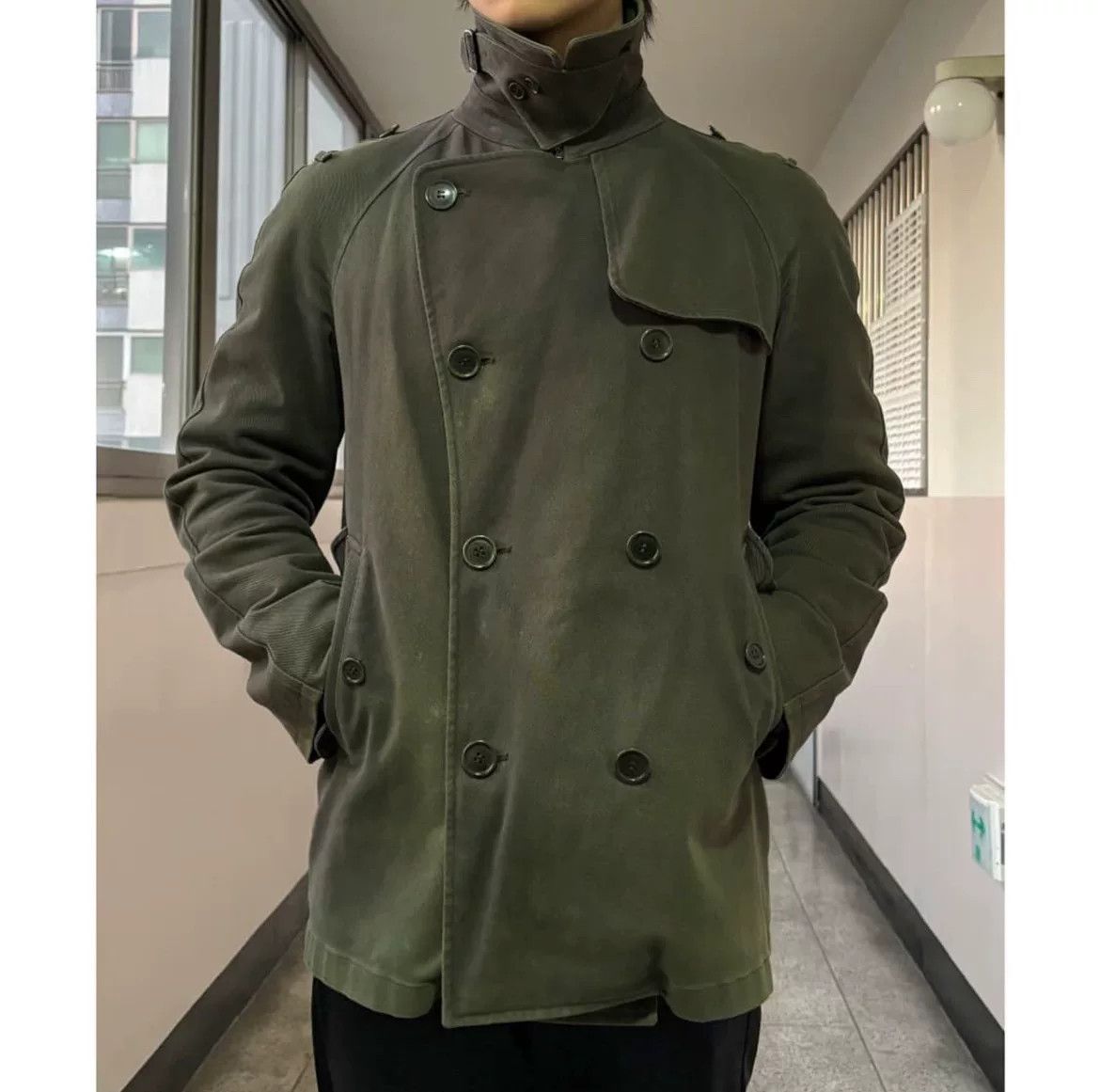 Helmut Lang Helmut Lang Military Motorcycle Jacket Size US M / EU 48-50 / 2 - 9 Thumbnail