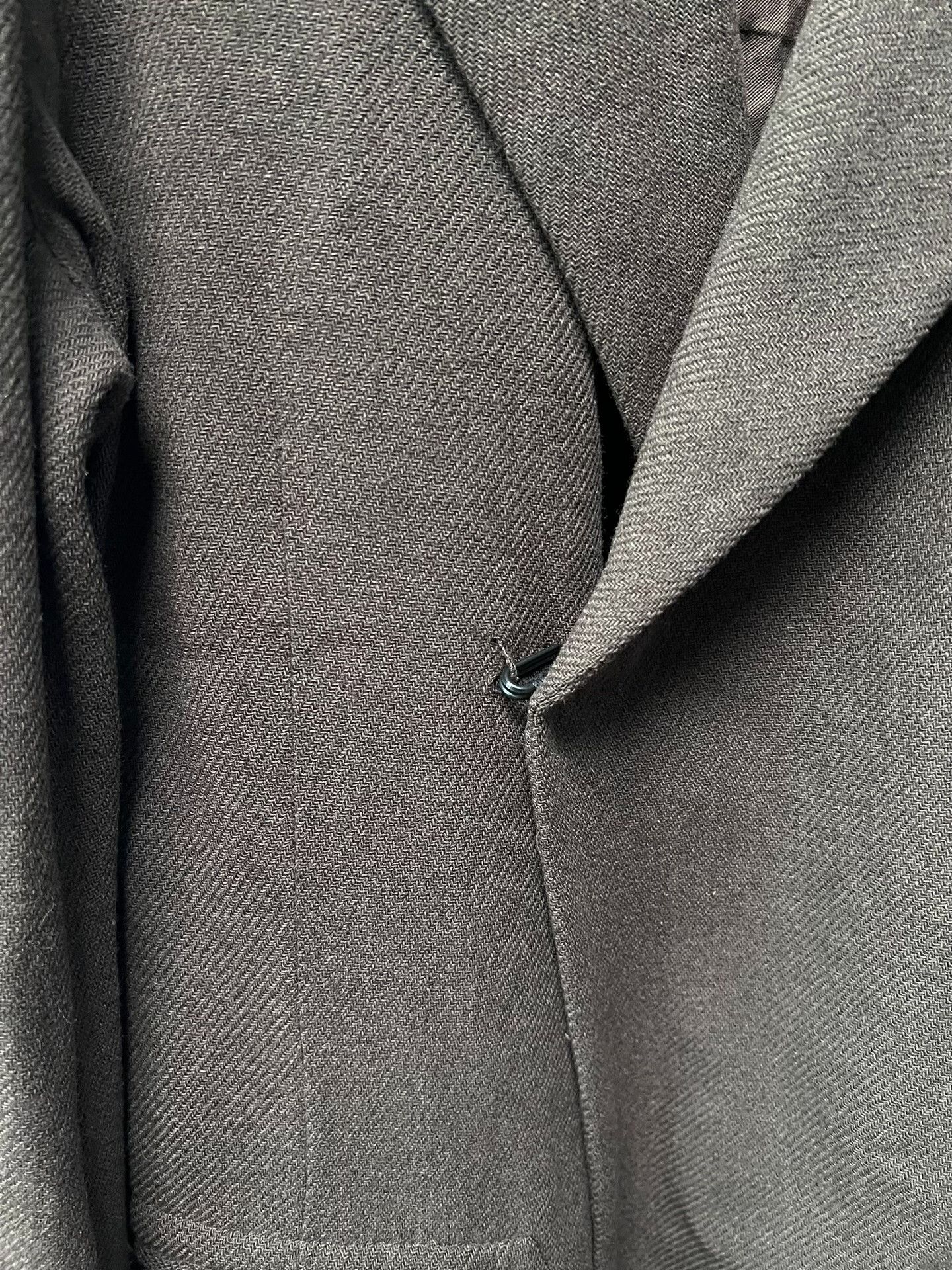 Yohji Yamamoto Adjustable Wool Blend Coat by Yohji Yamamoto Size L / US 10 / IT 46 - 9 Thumbnail