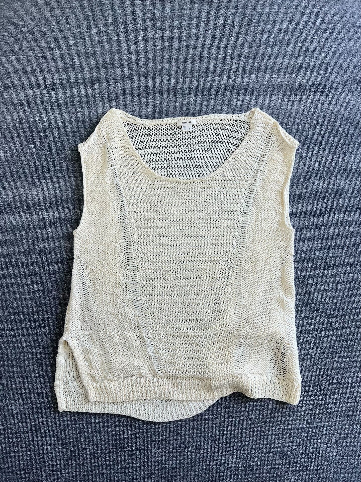Helmut Lang Helmut Lang Hollow Knit Vest for Women Size M / US 6-8 / IT 42-44 - 6 Thumbnail