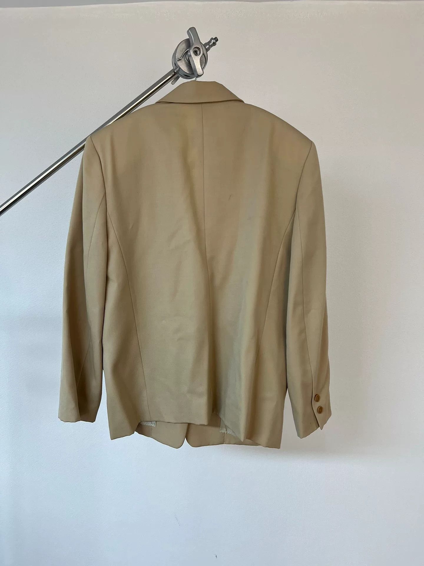 Issey Miyake Issey Miyake Beige Shoulder Pad Blazer Size US M / EU 48-50 / 2 - 4 Thumbnail