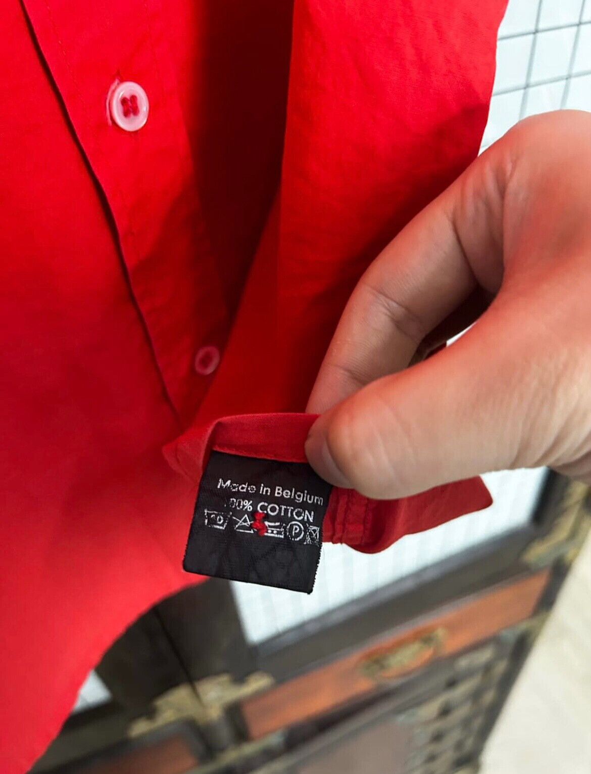 Raf Simons Raf Simons Red Button-Up Shirt Size US M / EU 48-50 / 2 - 5 Thumbnail