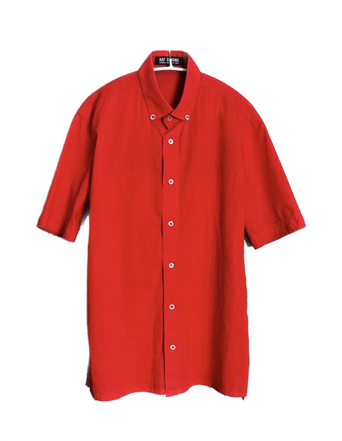 Raf Simons Raf Simons Red Button-Up Shirt Size US M / EU 48-50 / 2 - 2 Thumbnail