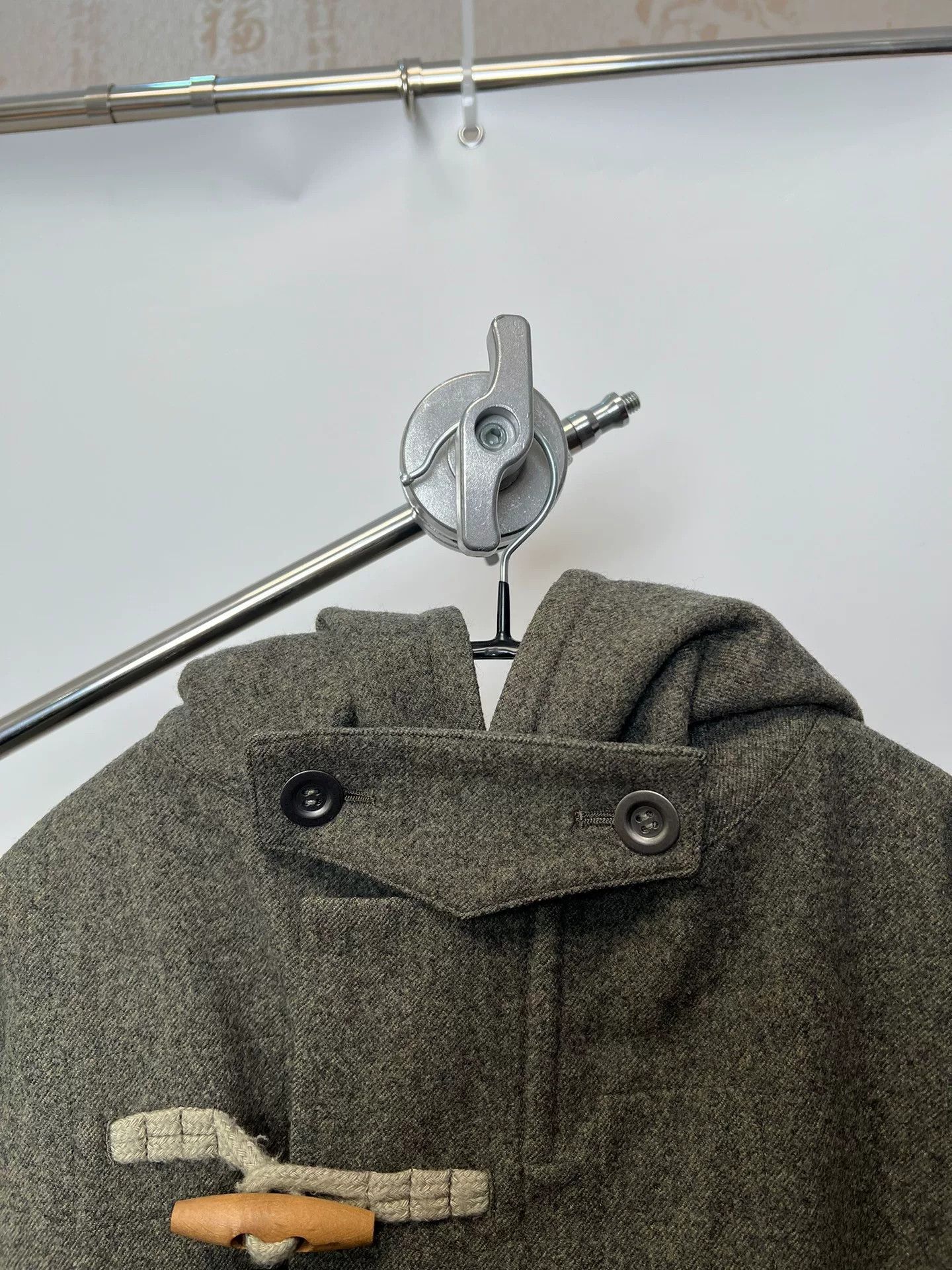 Yohji Yamamoto Stylish Wool Hooded Jacket by Yohji Yamamoto Size US M / EU 48-50 / 2 - 4 Thumbnail
