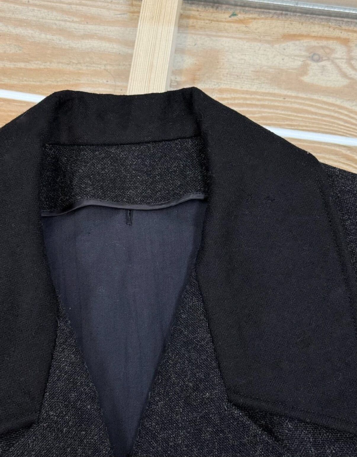 Yohji Yamamoto Yohji Yamamoto 80s Wool Double-Breasted Coat Size US S / EU 44-46 / 1 - 5 Thumbnail
