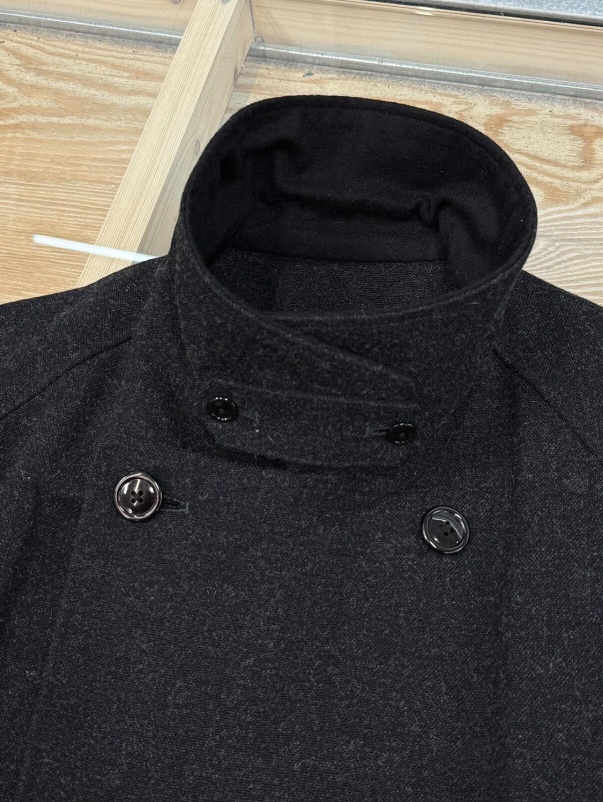 Yohji Yamamoto Yohji Yamamoto 80s Wool Double-Breasted Coat Size US S / EU 44-46 / 1 - 4 Thumbnail