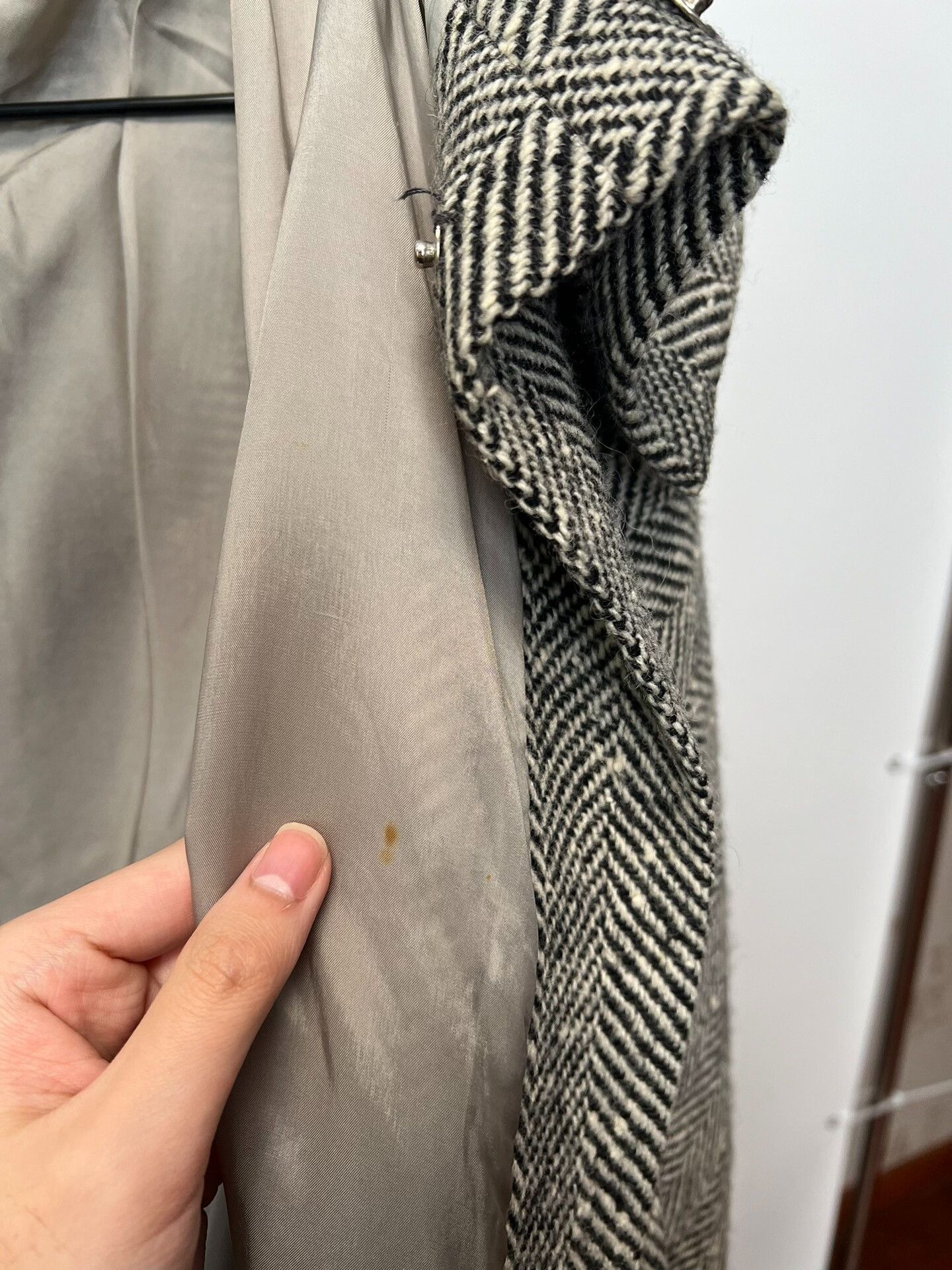 Yohji Yamamoto Yohji Yamamoto Houndstooth Cape Coat Size XL / US 12-14 / IT 48-50 - 7 Thumbnail