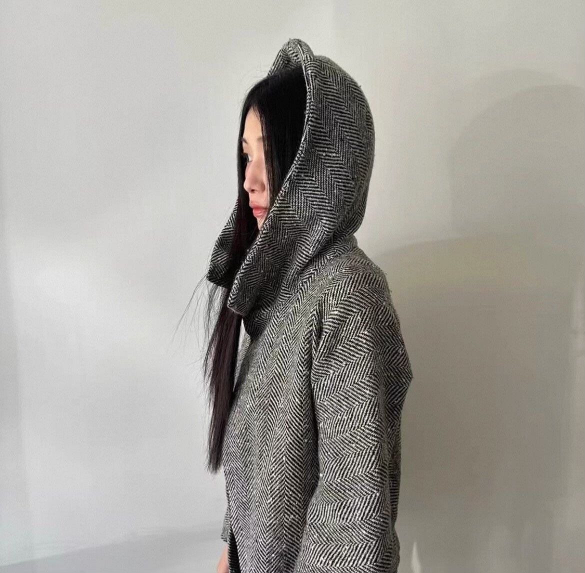 Yohji Yamamoto Yohji Yamamoto Houndstooth Cape Coat Size XL / US 12-14 / IT 48-50 - 9 Thumbnail
