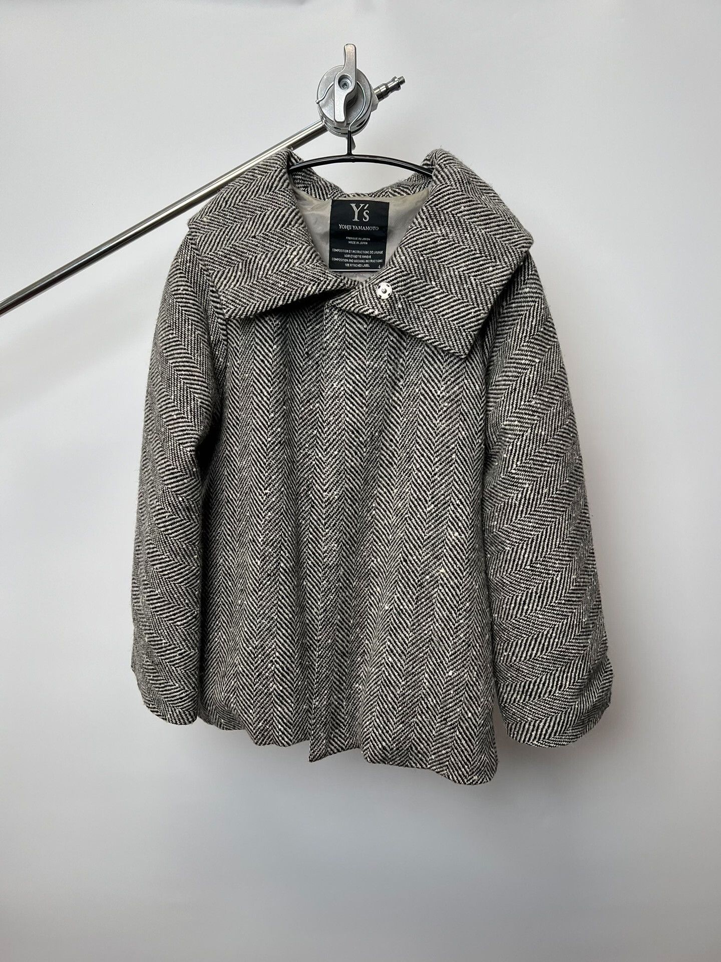 Yohji Yamamoto Yohji Yamamoto Houndstooth Cape Coat Size XL / US 12-14 / IT 48-50 - 3 Thumbnail