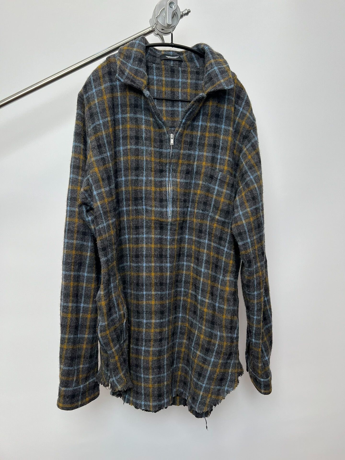 Undercover Undercover Wool Blend Plaid Half-Zip Jacket Size US L / EU 52-54 / 3 - 2 Thumbnail