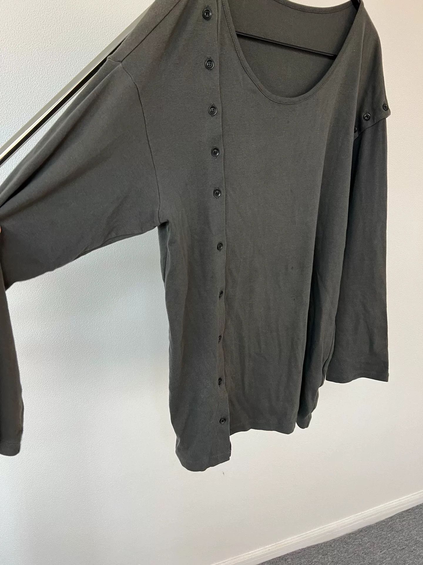 Yohji Yamamoto Yohji Yamamoto Long Sleeve Top Size US L / EU 52-54 / 3 - 3 Thumbnail