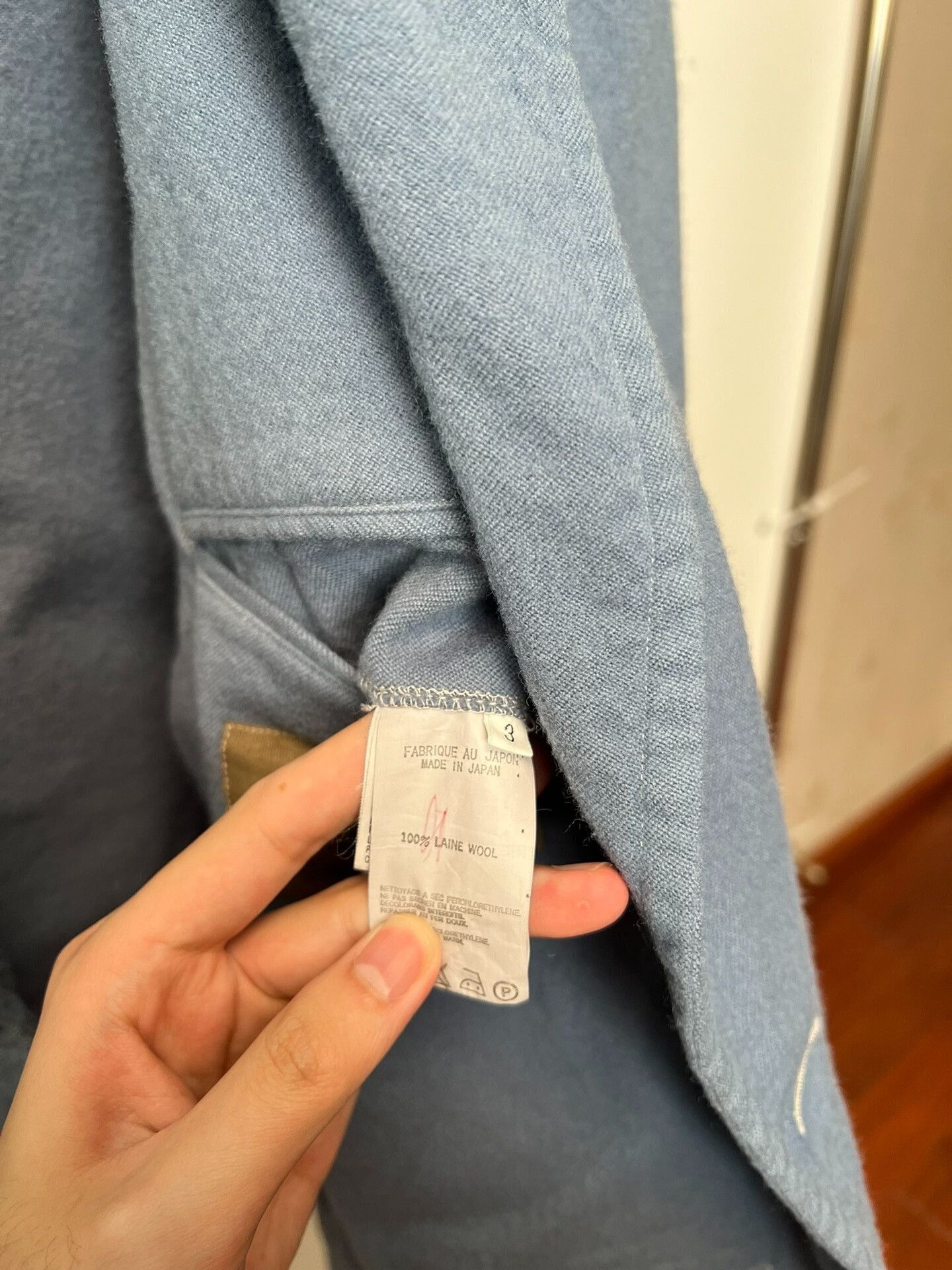 Yohji Yamamoto Yohji Yamamoto Men's Wool Suit Jacket Size US L / EU 52-54 / 3 - 8 Thumbnail