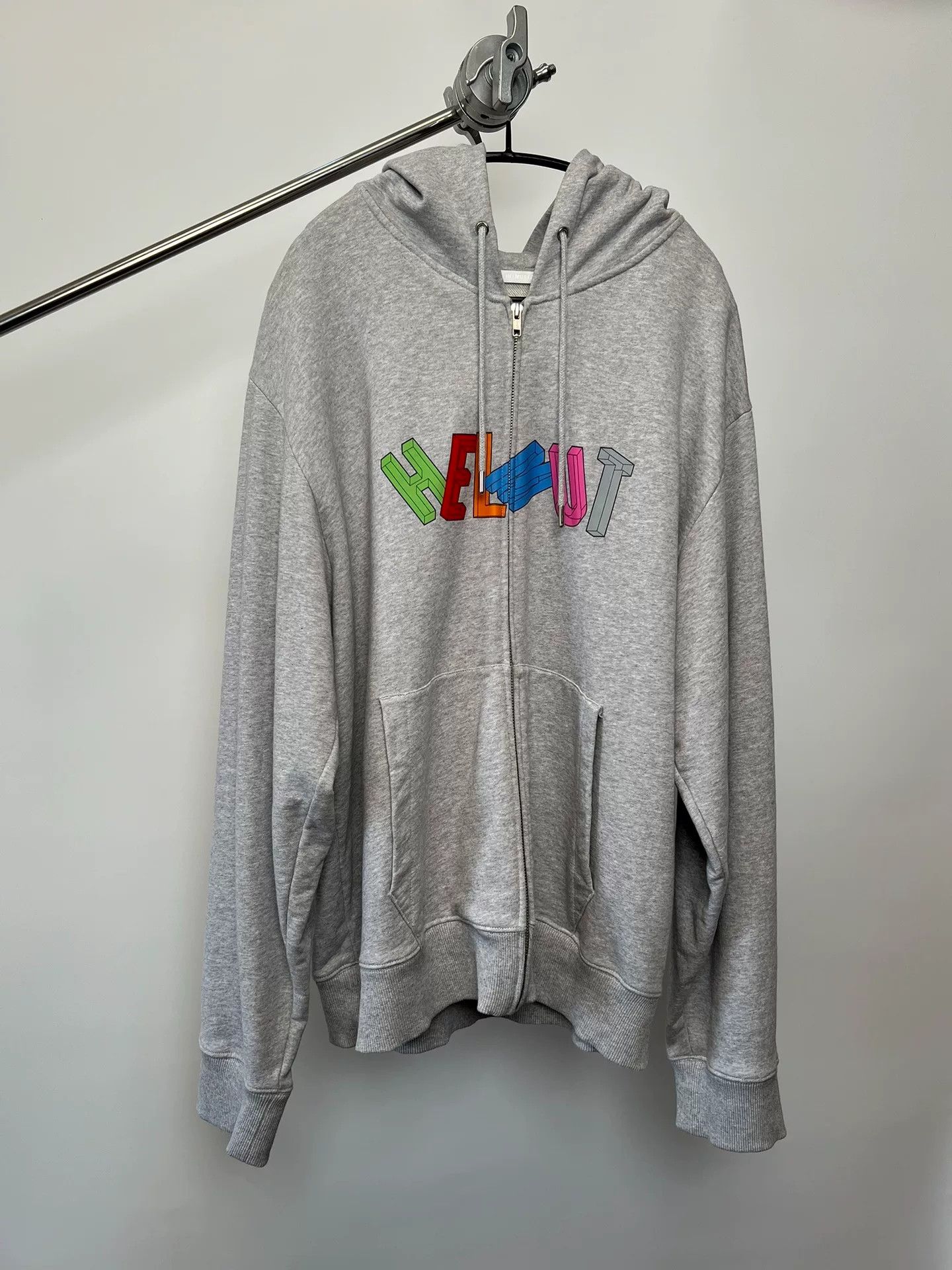 Helmut Lang Helmut Lang Colorful Print Zip Sweatshirt Size US XL / EU 56 / 4 - 2 Thumbnail