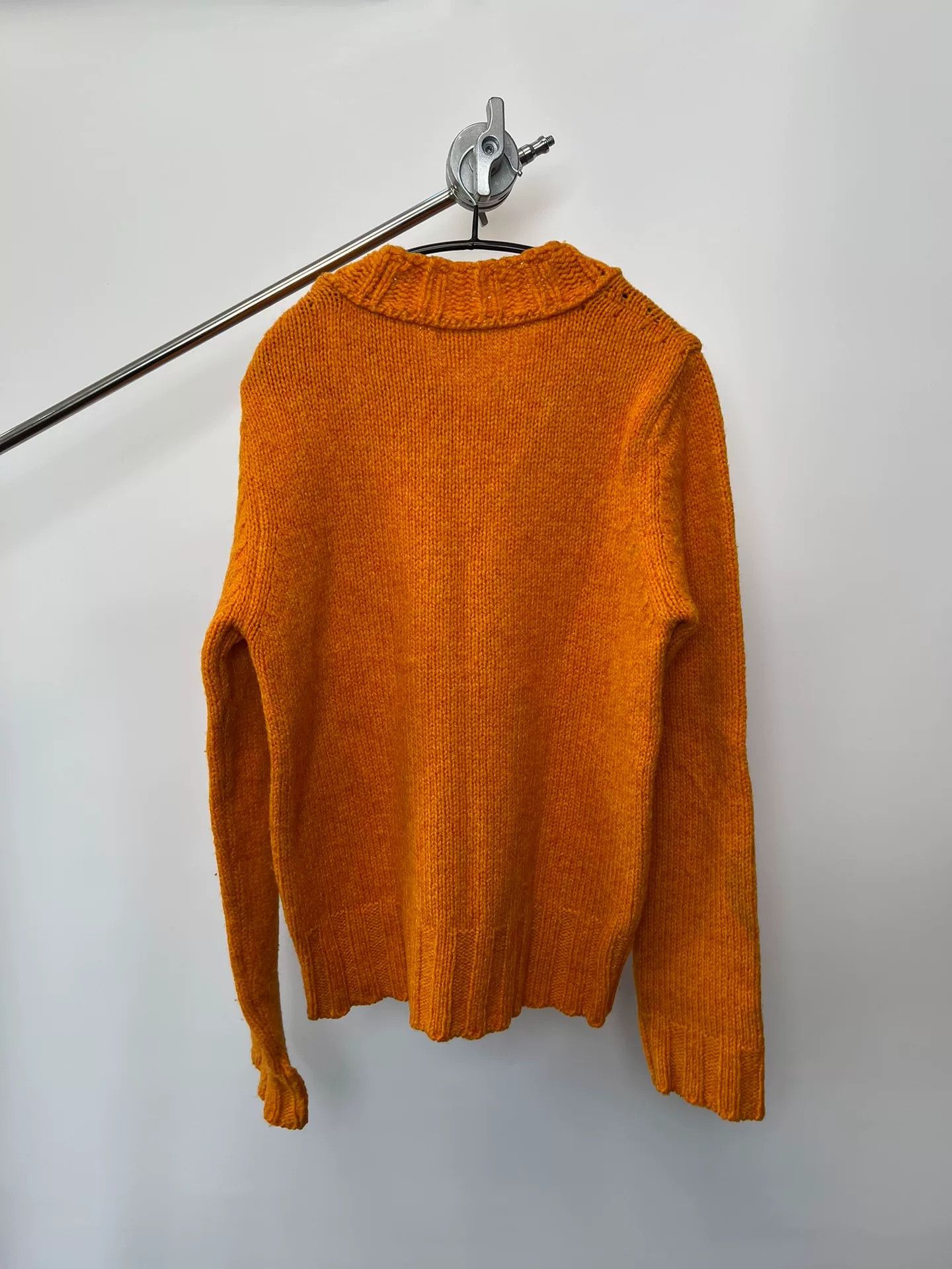 Dries Van Noten Dries Van Noten Orange Wool Sweater Size L / US 10 / IT 46 - 6 Thumbnail