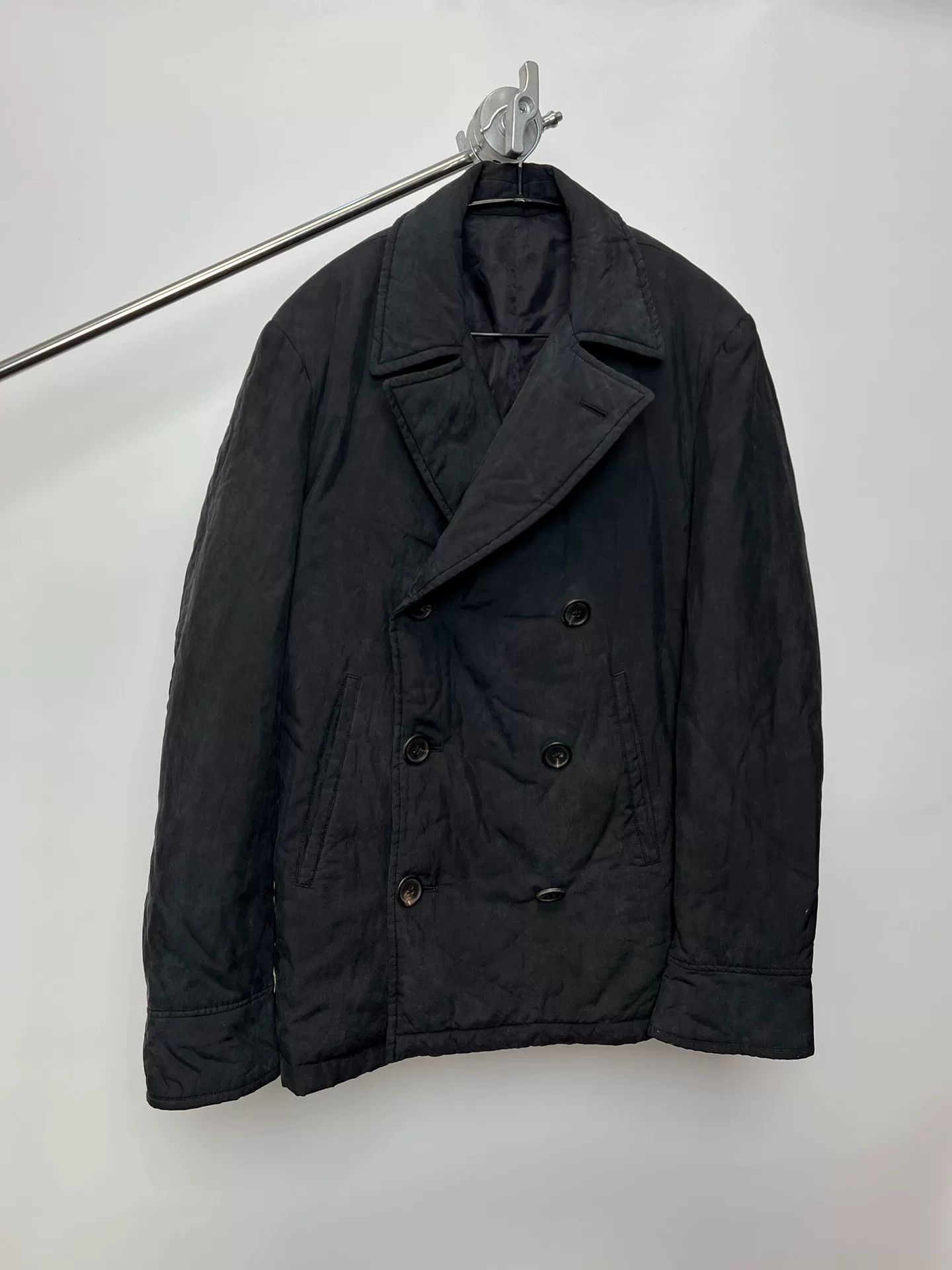 Yohji Yamamoto Yohji Yamamoto Black Cotton Jacket Size US M / EU 48-50 / 2 - 2 Thumbnail