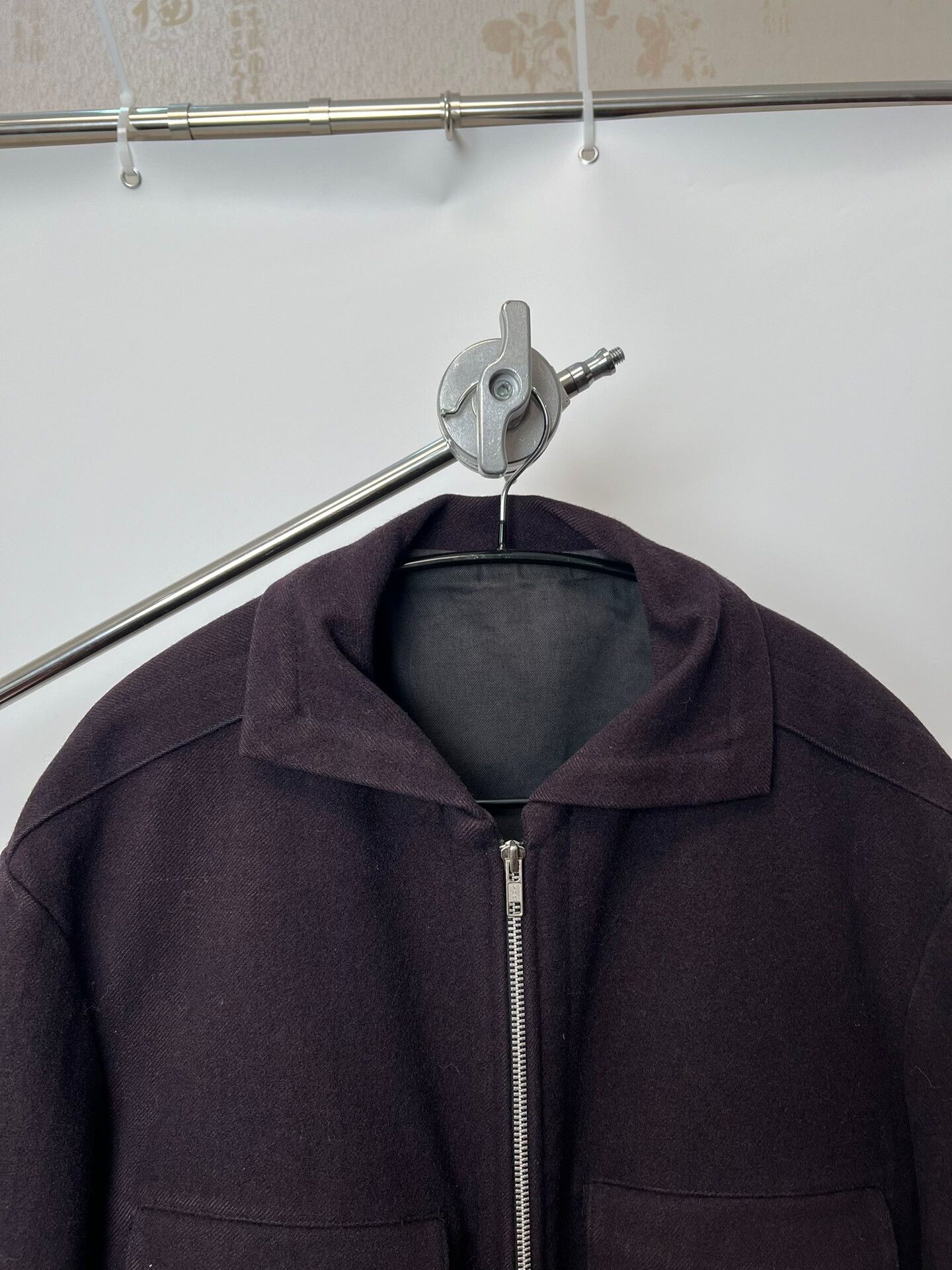 Yohji Yamamoto Yohji Yamamoto Purple Wool Blend Coat Size US L / EU 52-54 / 3 - 3 Thumbnail