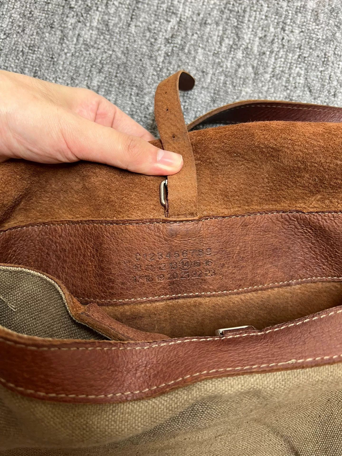 Maison Margiela Maison Martin Margiela Camel Leather Crossbody Bag Size ONE SIZE - 9 Thumbnail
