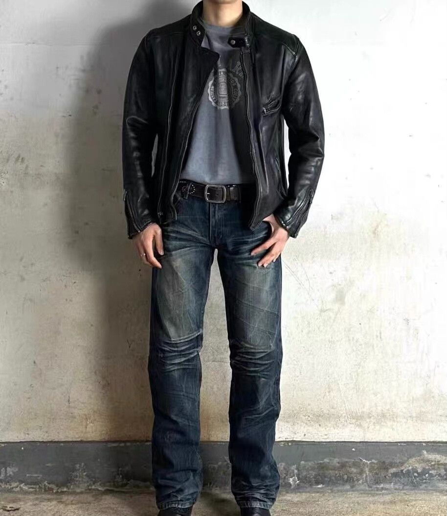 Harley Davidson Vintage Harley Davidson Leather Jacket Size US L / EU 52-54 / 3 - 8 Thumbnail