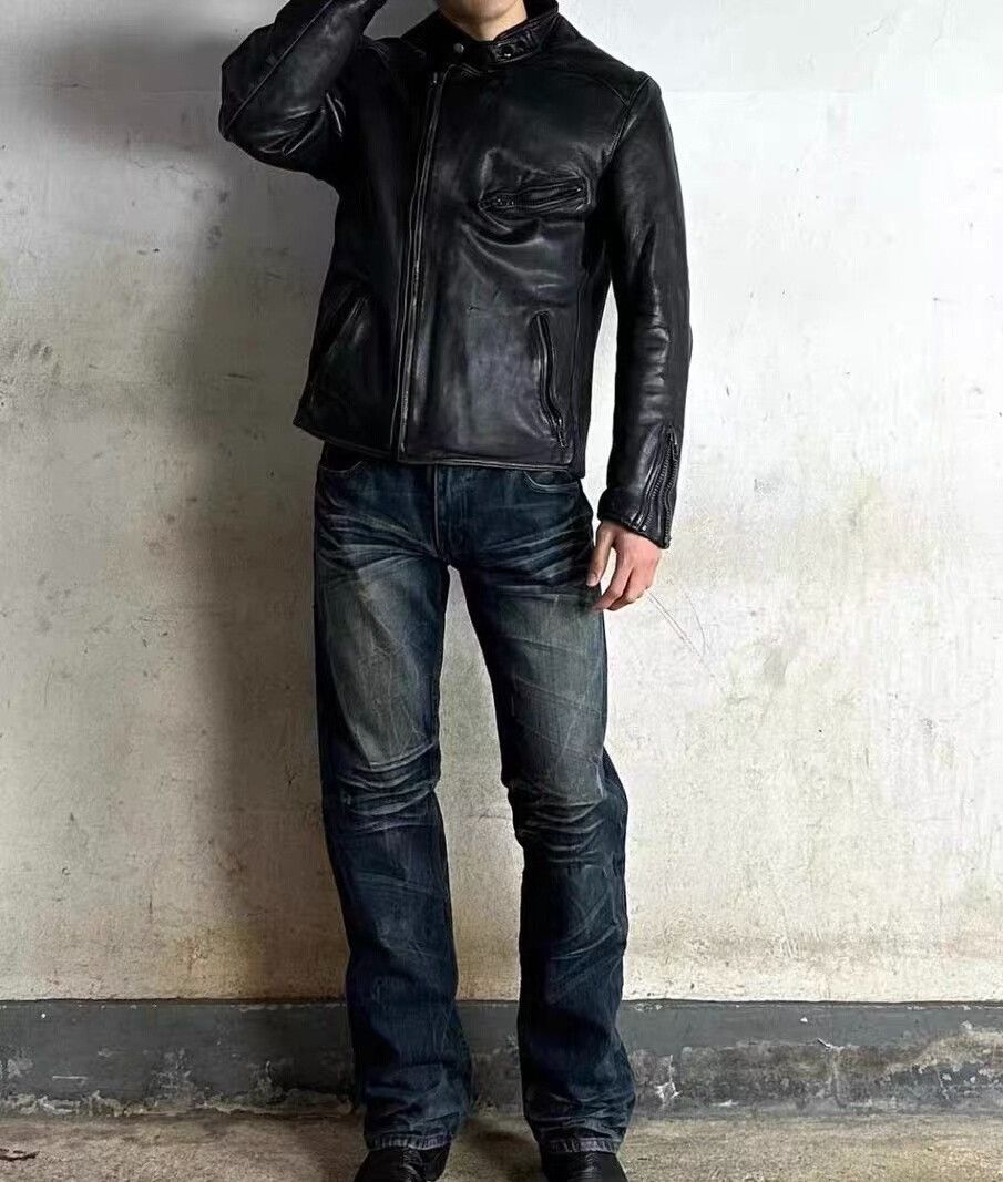 Harley Davidson Vintage Harley Davidson Leather Jacket Size US L / EU 52-54 / 3 - 9 Thumbnail