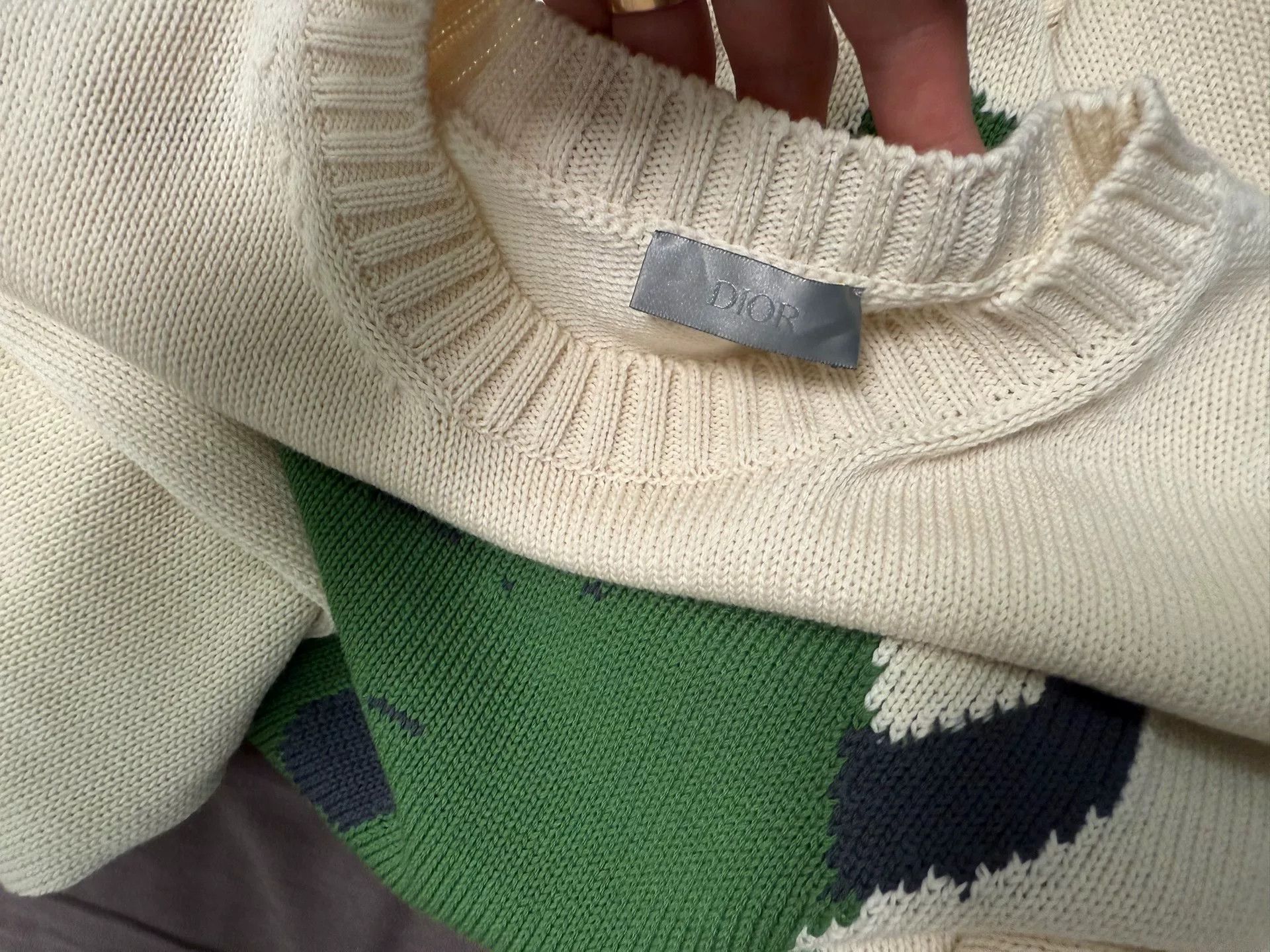 Dior DIOR x Travis Scott Abstract Wool Sweater Size US S / EU 44-46 / 1 - 7 Thumbnail