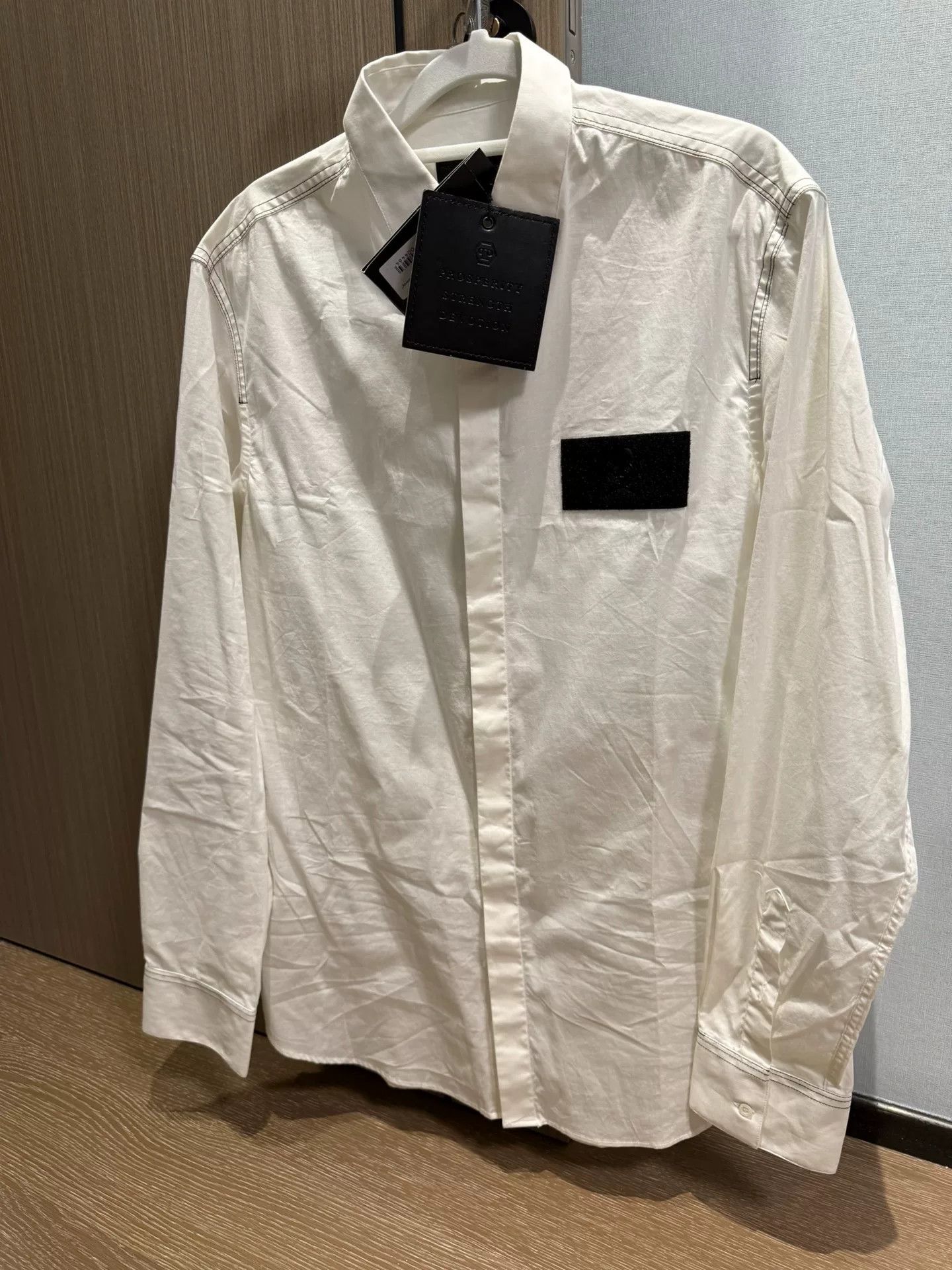 Philipp Plein Philipp Plein White Skull Logo Shirt Size US XL / EU 56 / 4 - 4 Thumbnail