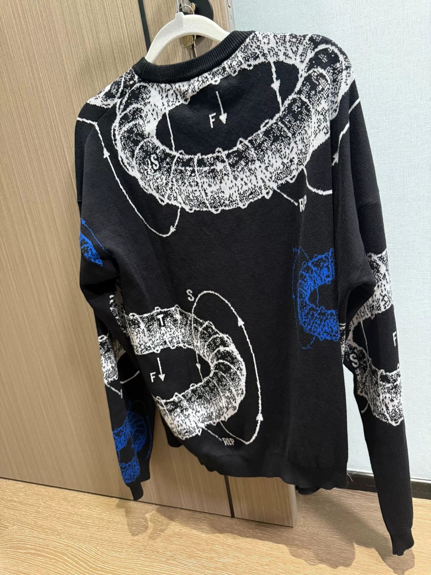 Msftsrep MSFTSREP Black Graffiti Knit Sweater Size US L / EU 52-54 / 3 - 2 Thumbnail