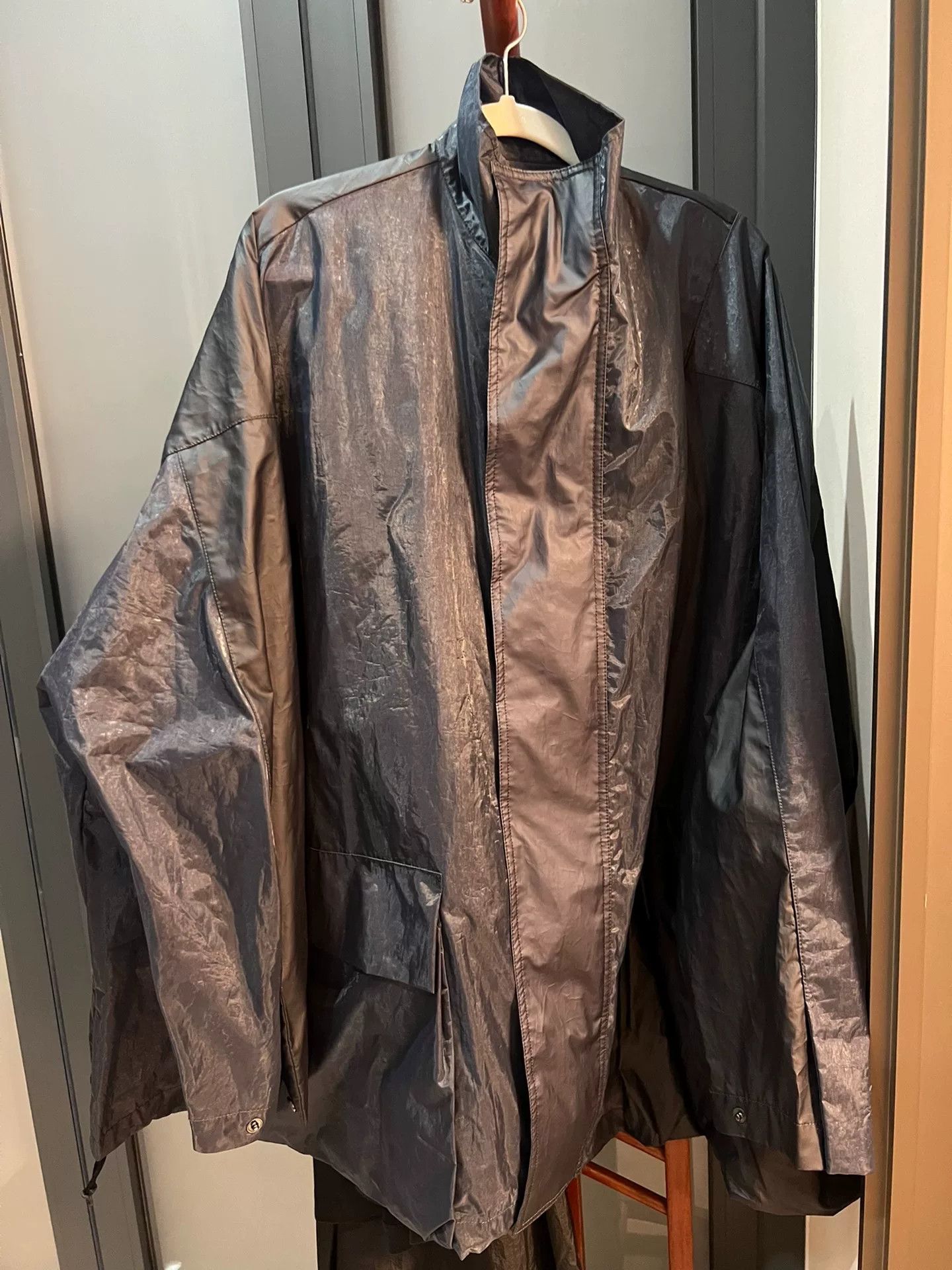 Y-3 Y-3 Black Raincoat Windbreaker Jacket Size US S / EU 44-46 / 1 - 2 Thumbnail