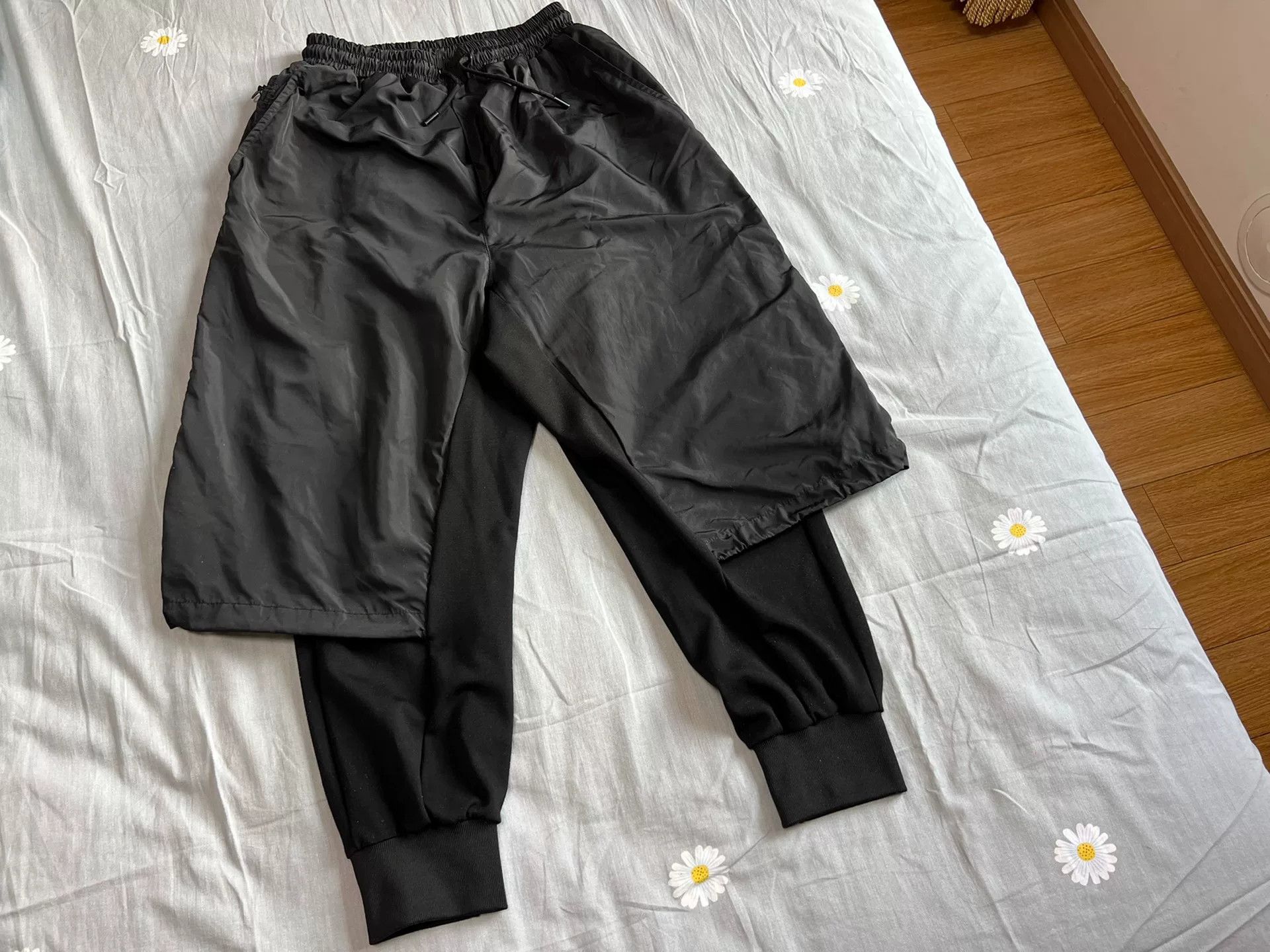 Y-3 Y-3 Men's Layered Tapered Sweatpants Size US 28 / EU 44 - 2 Thumbnail