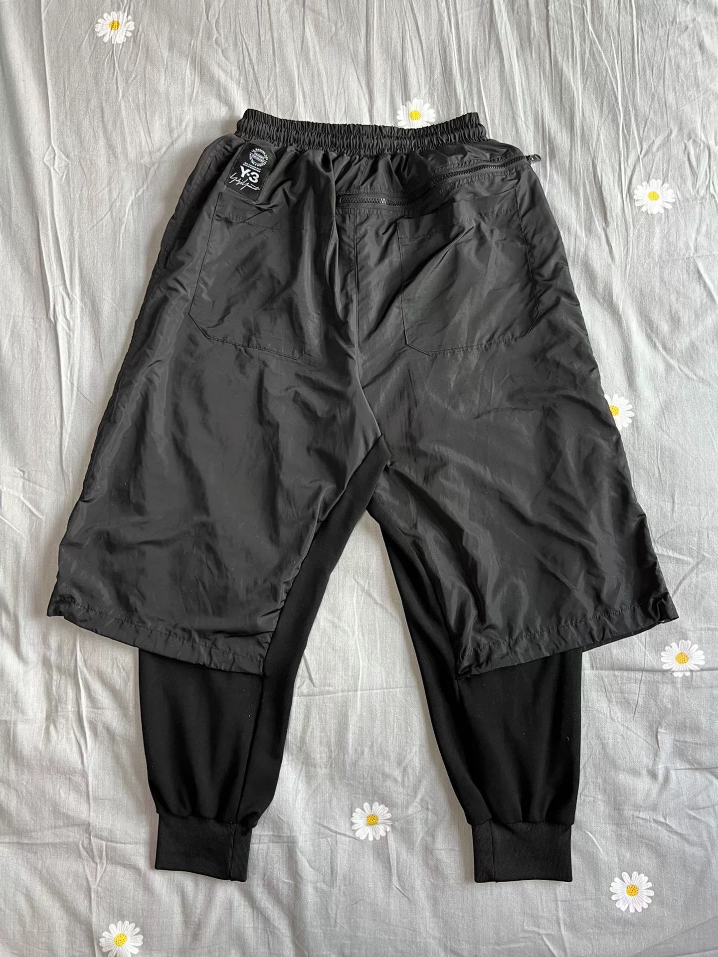 Y-3 Y-3 Men's Layered Tapered Sweatpants Size US 28 / EU 44 - 3 Thumbnail