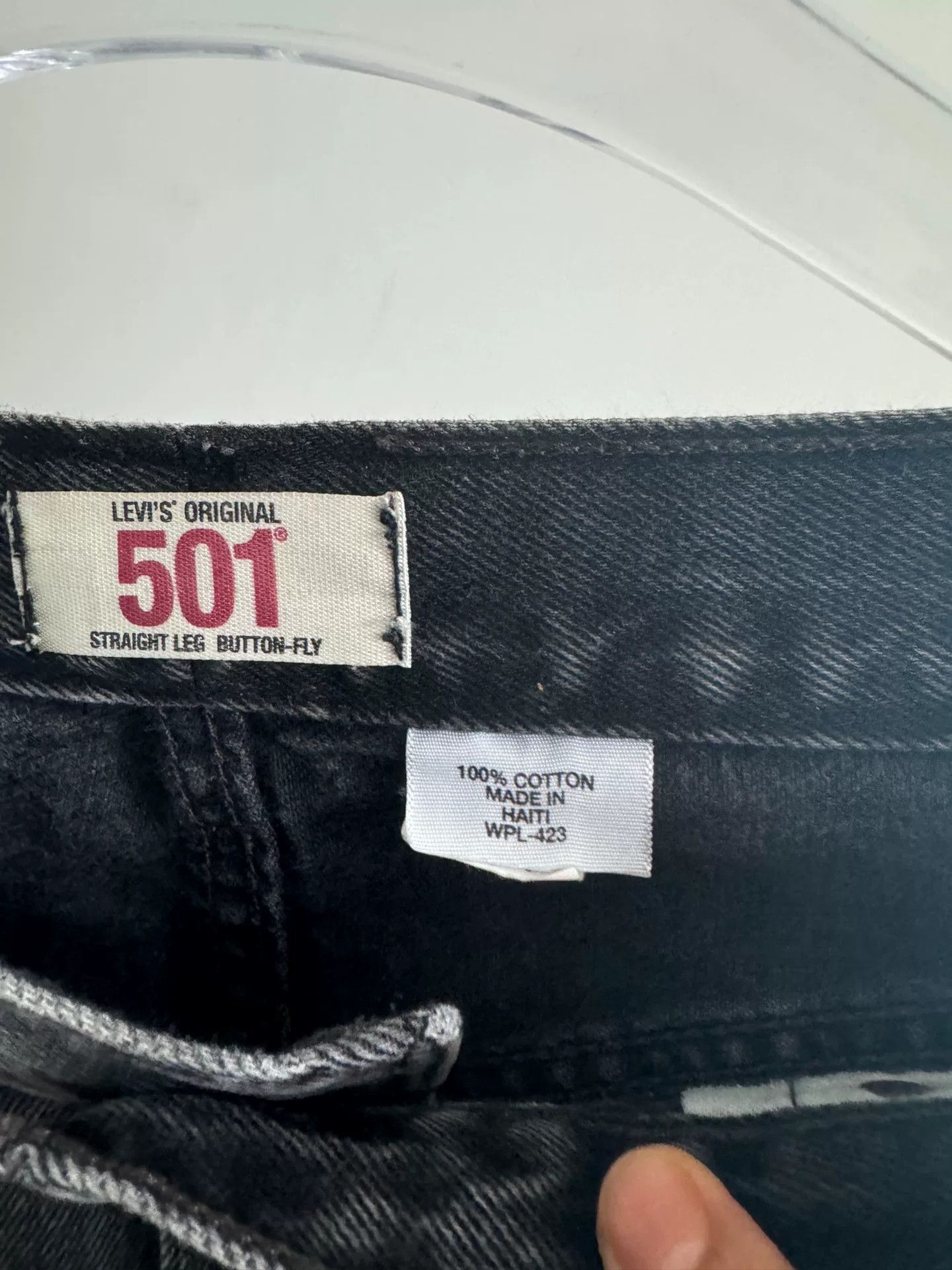 Vintage Vintage Levi's 501 Black Denim Jeans Size US 36 / EU 52 - 4 Thumbnail