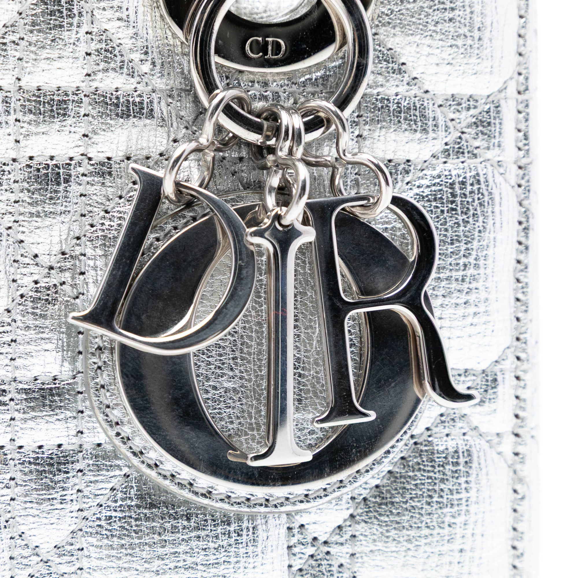 Dior Dior Small Metallic Grained Calfskin Cannage My ABCDior Lady Dior Size ONE SIZE - 5 Thumbnail