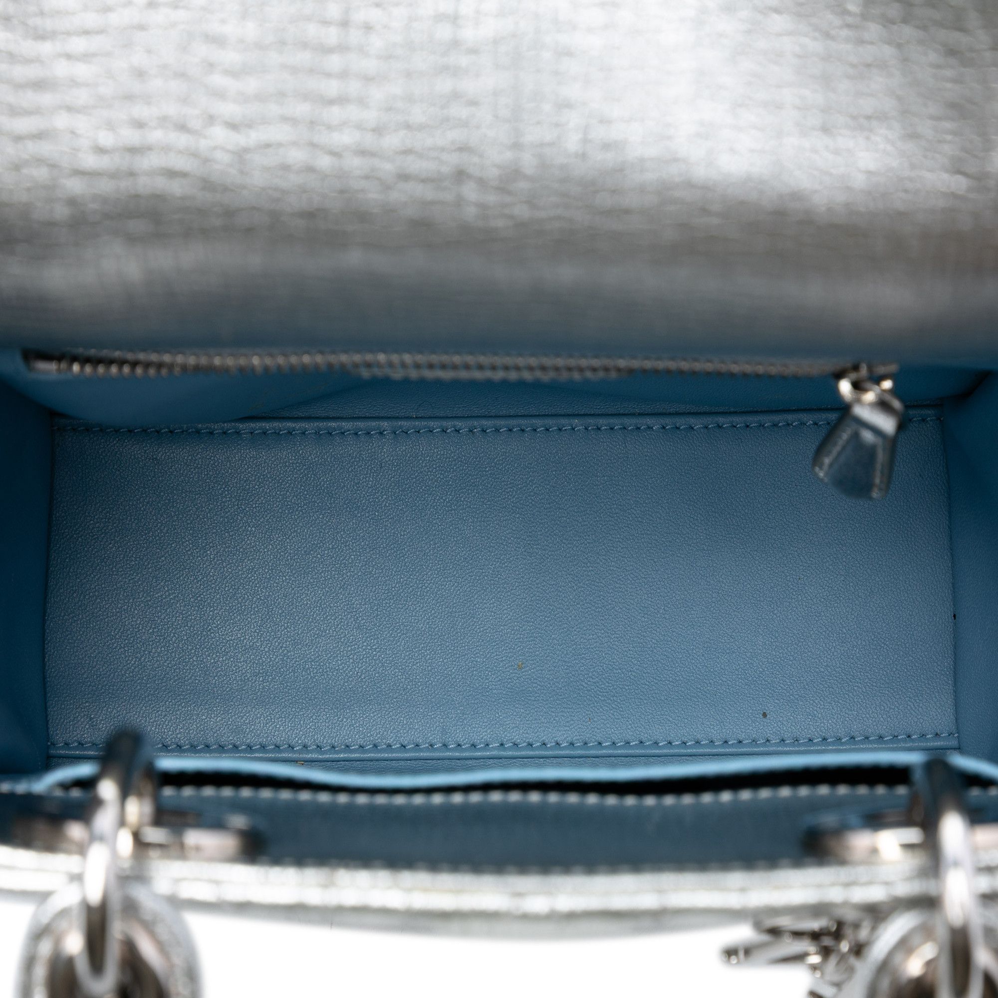 Dior Dior Small Metallic Grained Calfskin Cannage My ABCDior Lady Dior Size ONE SIZE - 4 Thumbnail