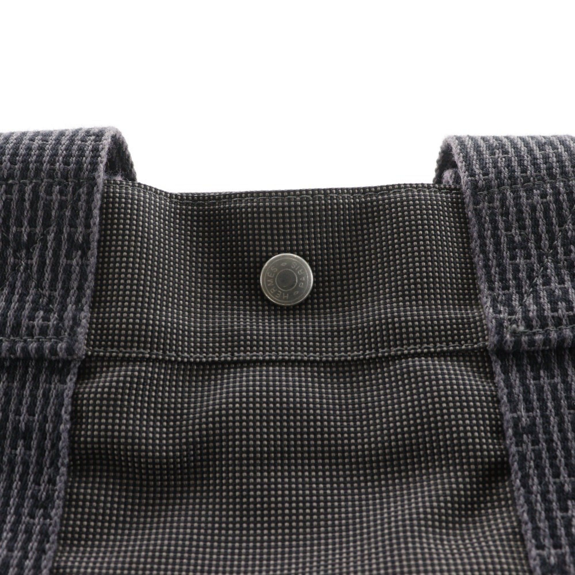 Hermes Hermes Airline GM Tote Bag Nylon Canvas Gray A4 Snap Button HerlineGM Unisex Size ONE SIZE - 10 Thumbnail
