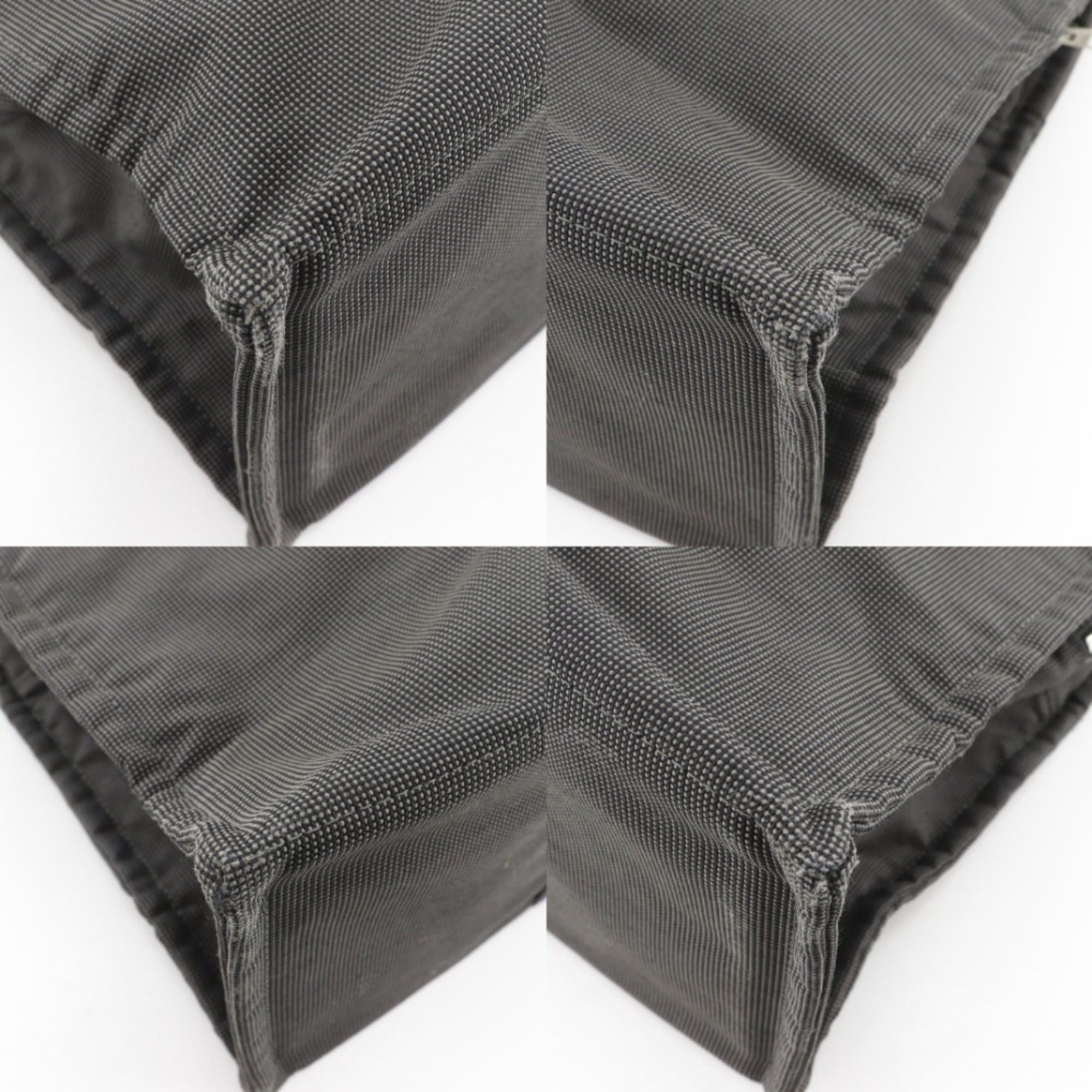 Hermes Hermes Airline GM Tote Bag Nylon Canvas Gray A4 Snap Button HerlineGM Unisex Size ONE SIZE - 4 Thumbnail