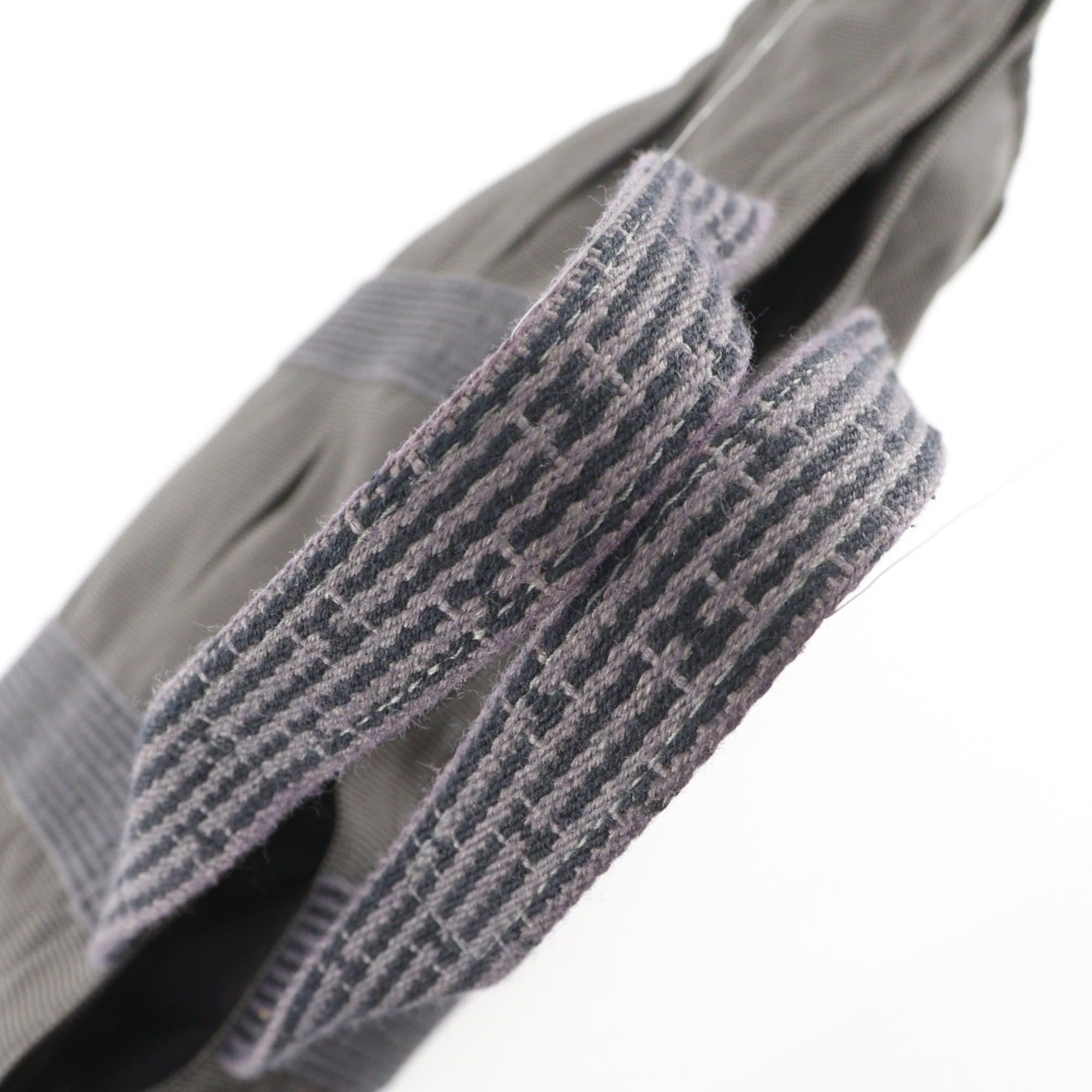 Hermes Hermes Airline GM Tote Bag Nylon Canvas Gray A4 Snap Button HerlineGM Unisex Size ONE SIZE - 5 Thumbnail