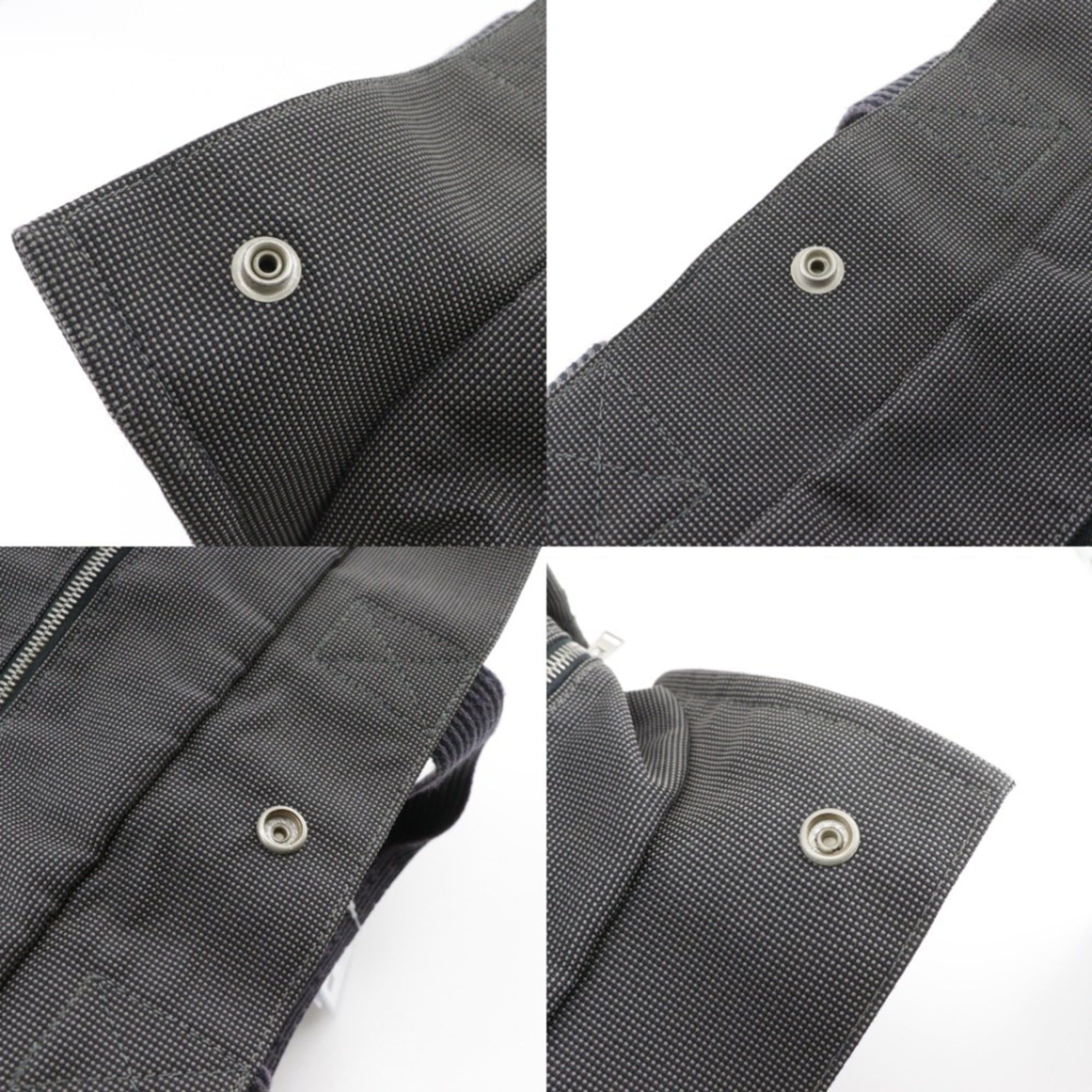 Hermes Hermes Airline GM Tote Bag Nylon Canvas Gray A4 Snap Button HerlineGM Unisex Size ONE SIZE - 8 Thumbnail
