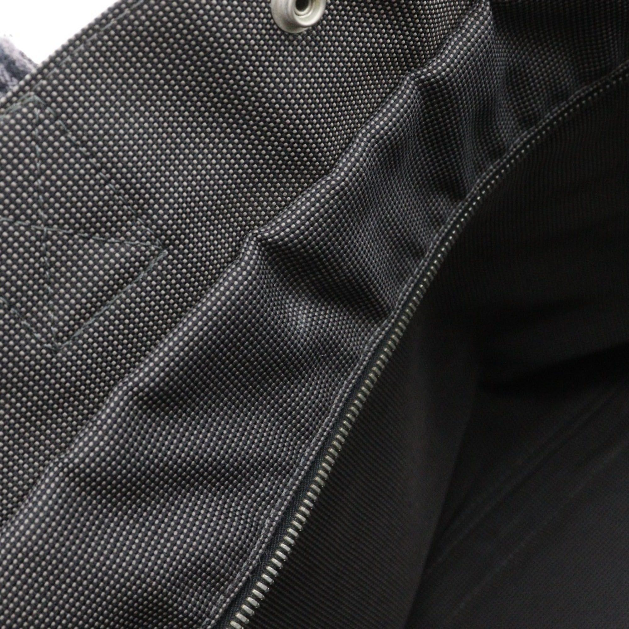 Hermes Hermes HerlineMM Handbag Tote Bag Nylon Canvas Gray A5 Snap Button Unisex Size ONE SIZE - 8 Thumbnail