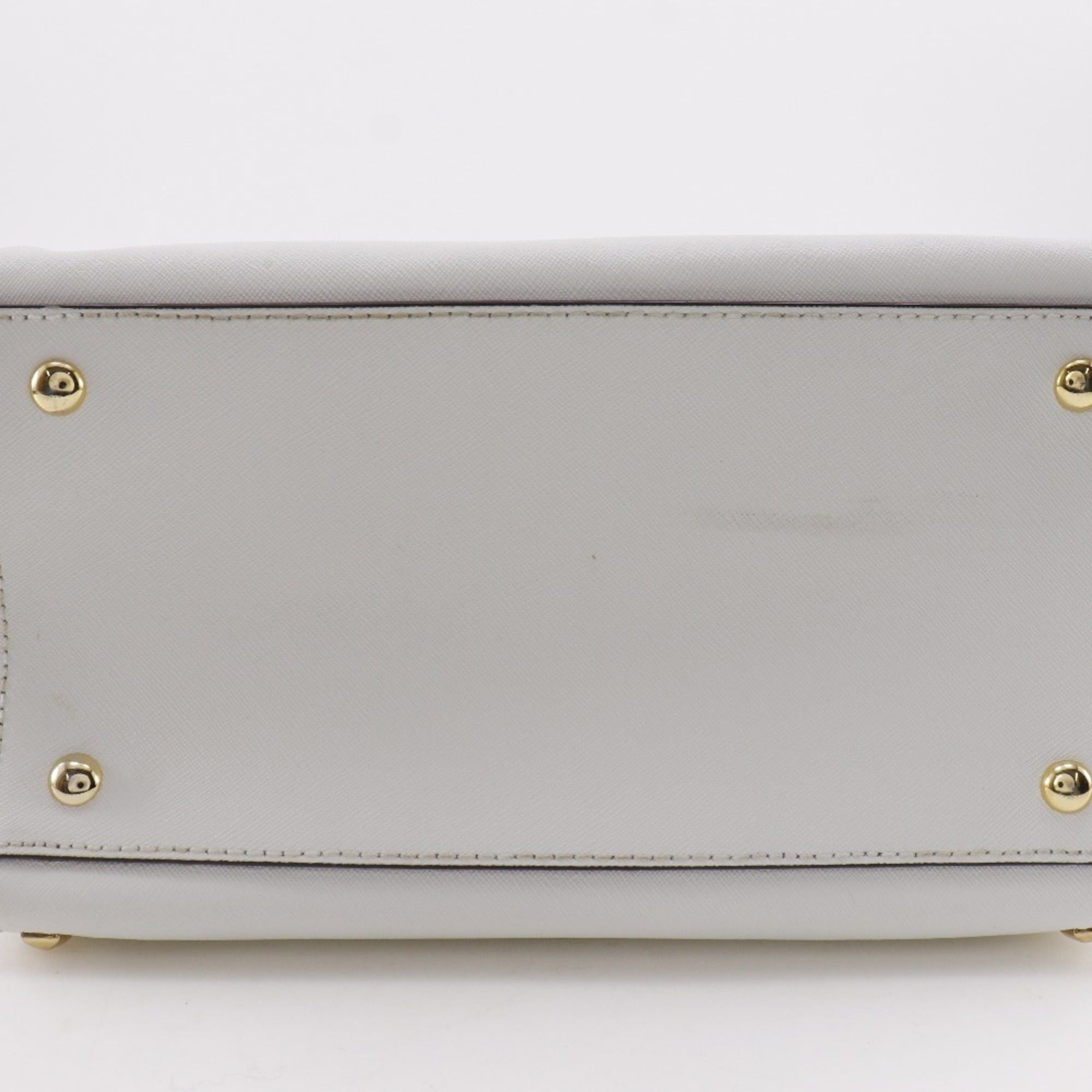 Michael Kors Michael Kors 2WAY Shoulder Handbag Studs 35S6GFSS1L Leather White 2way Zipper 2WAYShoulder Women's Size ONE SIZE - 9 Thumbnail