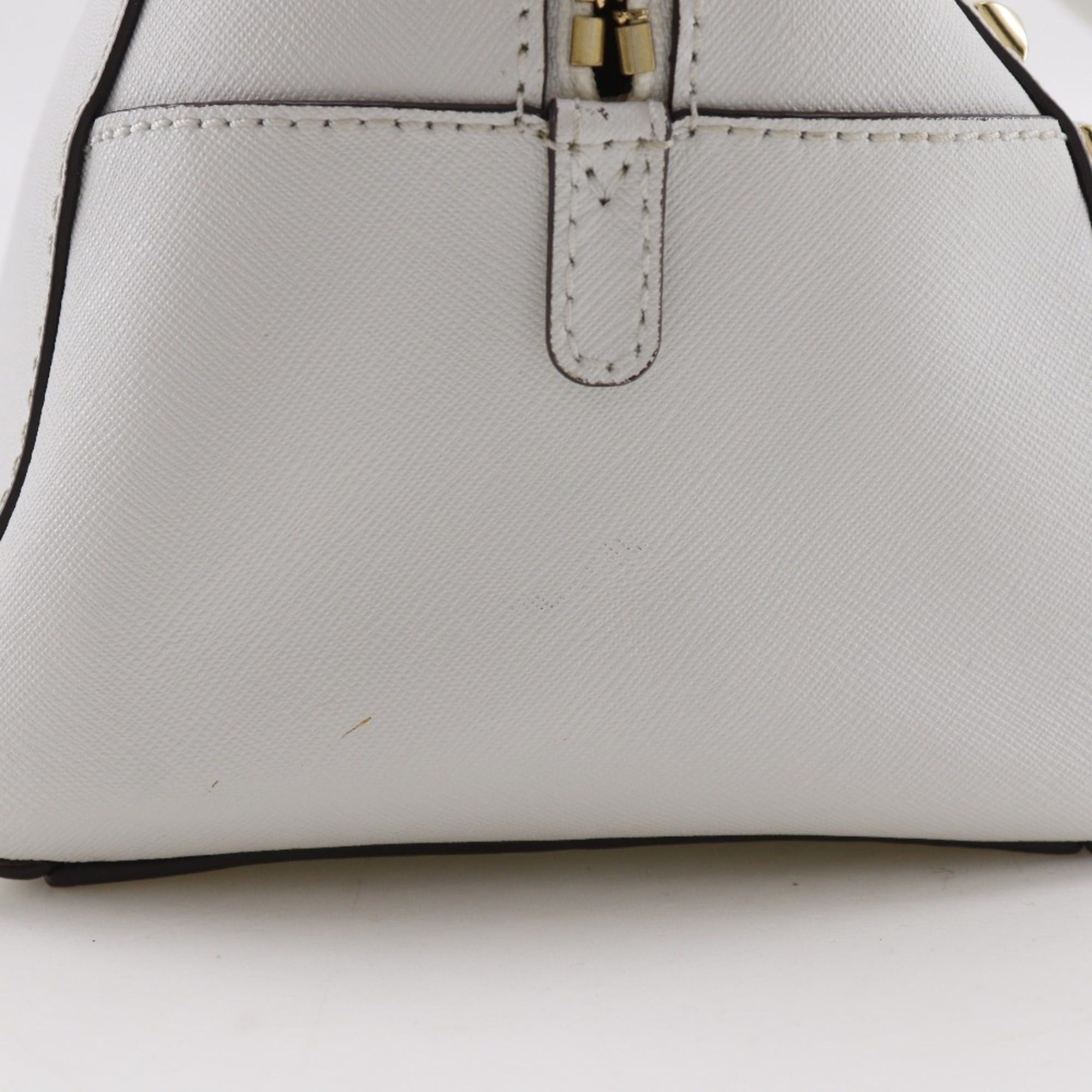 Michael Kors Michael Kors 2WAY Shoulder Handbag Studs 35S6GFSS1L Leather White 2way Zipper 2WAYShoulder Women's Size ONE SIZE - 12 Thumbnail