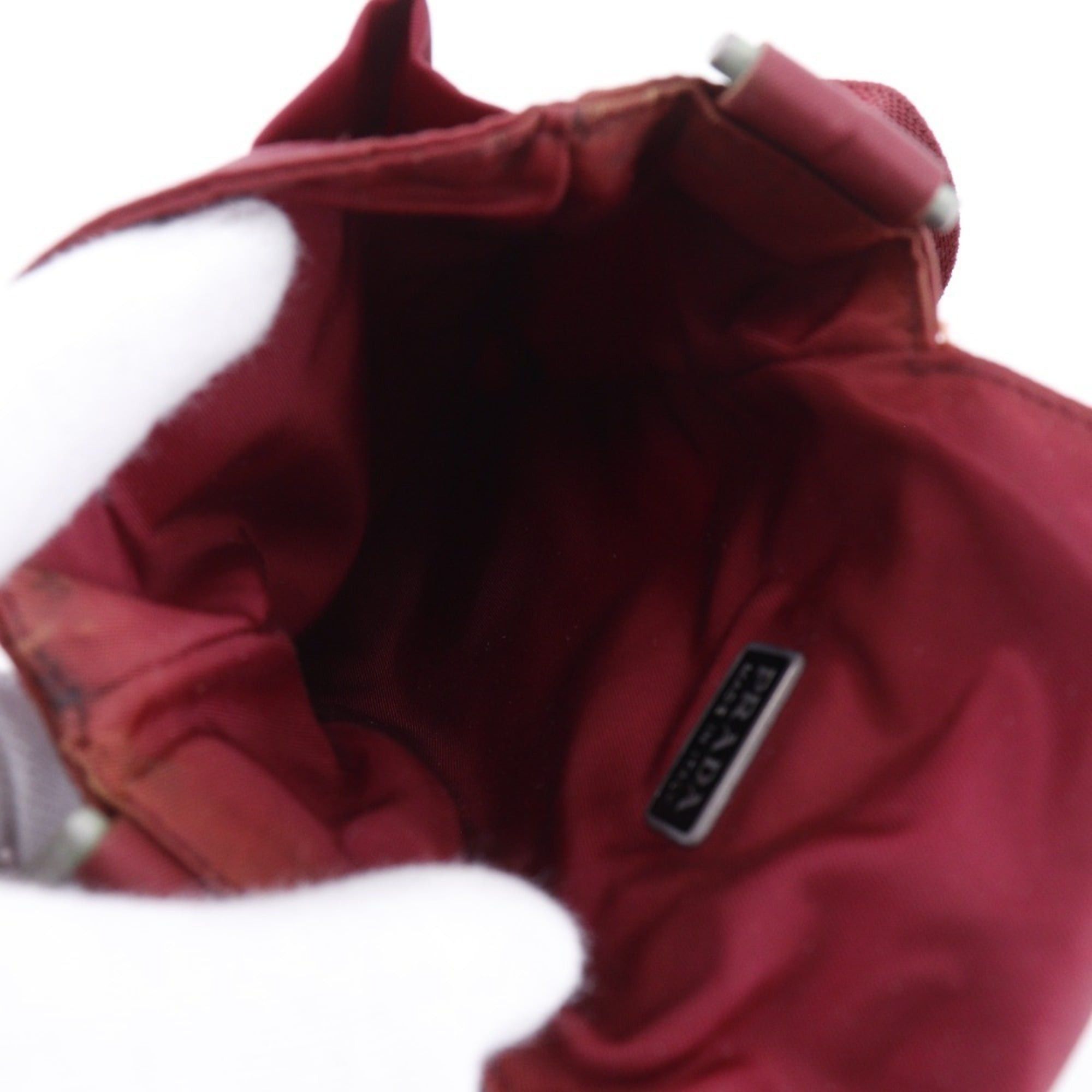Prada Prada 2WAY waist bag shoulder MV583 nylon CERISE red 2way flap for women Size ONE SIZE - 5 Thumbnail