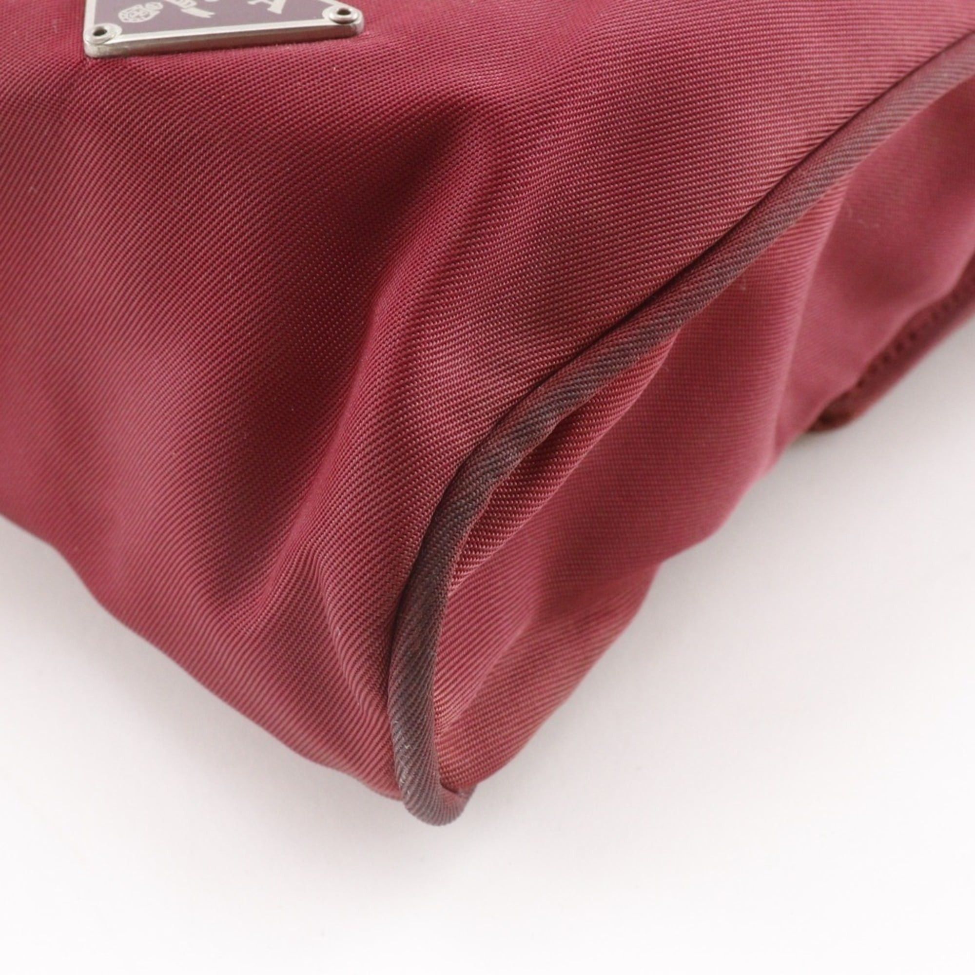 Prada Prada 2WAY waist bag shoulder MV583 nylon CERISE red 2way flap for women Size ONE SIZE - 14 Thumbnail
