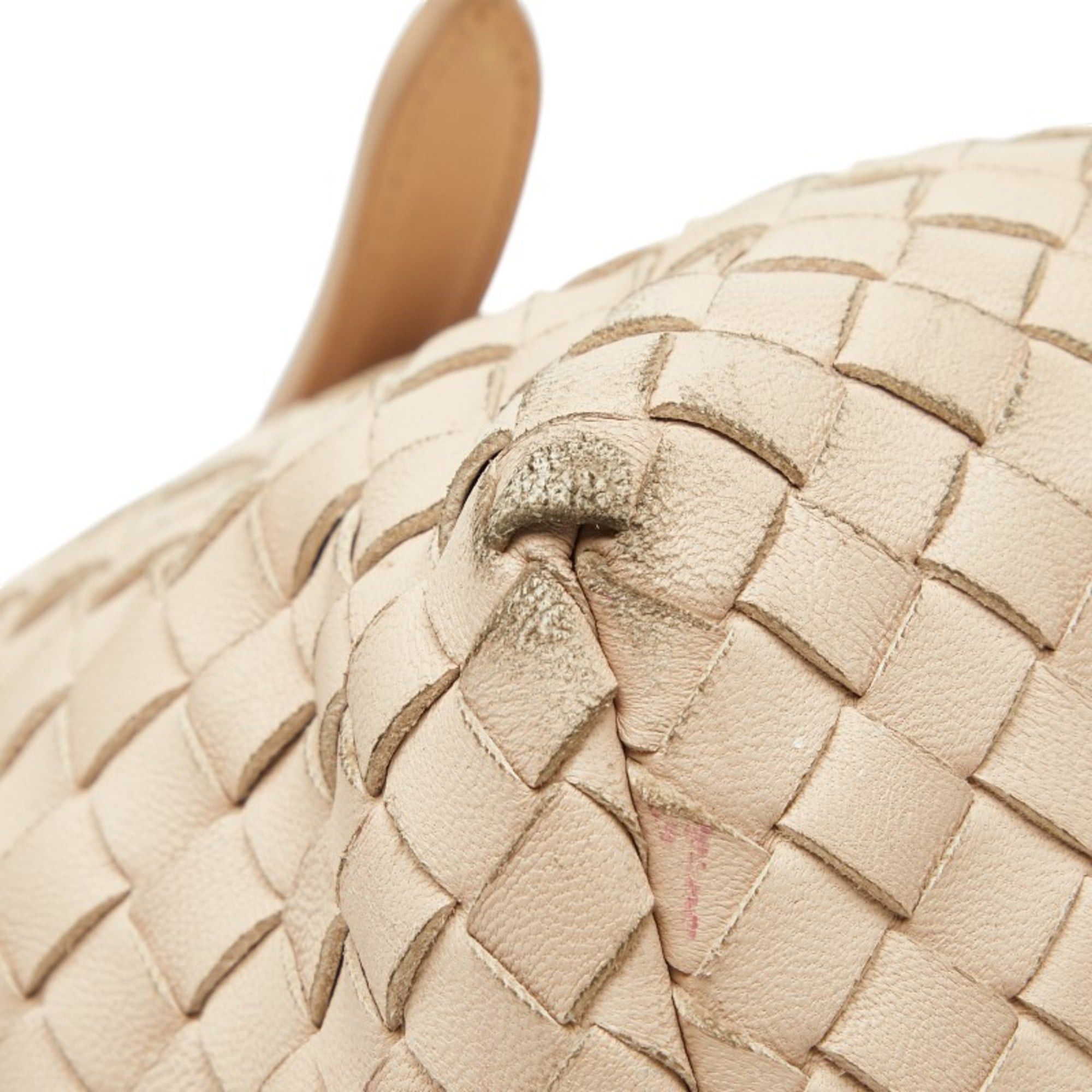 Bottega Veneta Bottega Veneta Intrecciato Tote Bag, Pink Beige Leather, Women's Size ONE SIZE - 5 Thumbnail