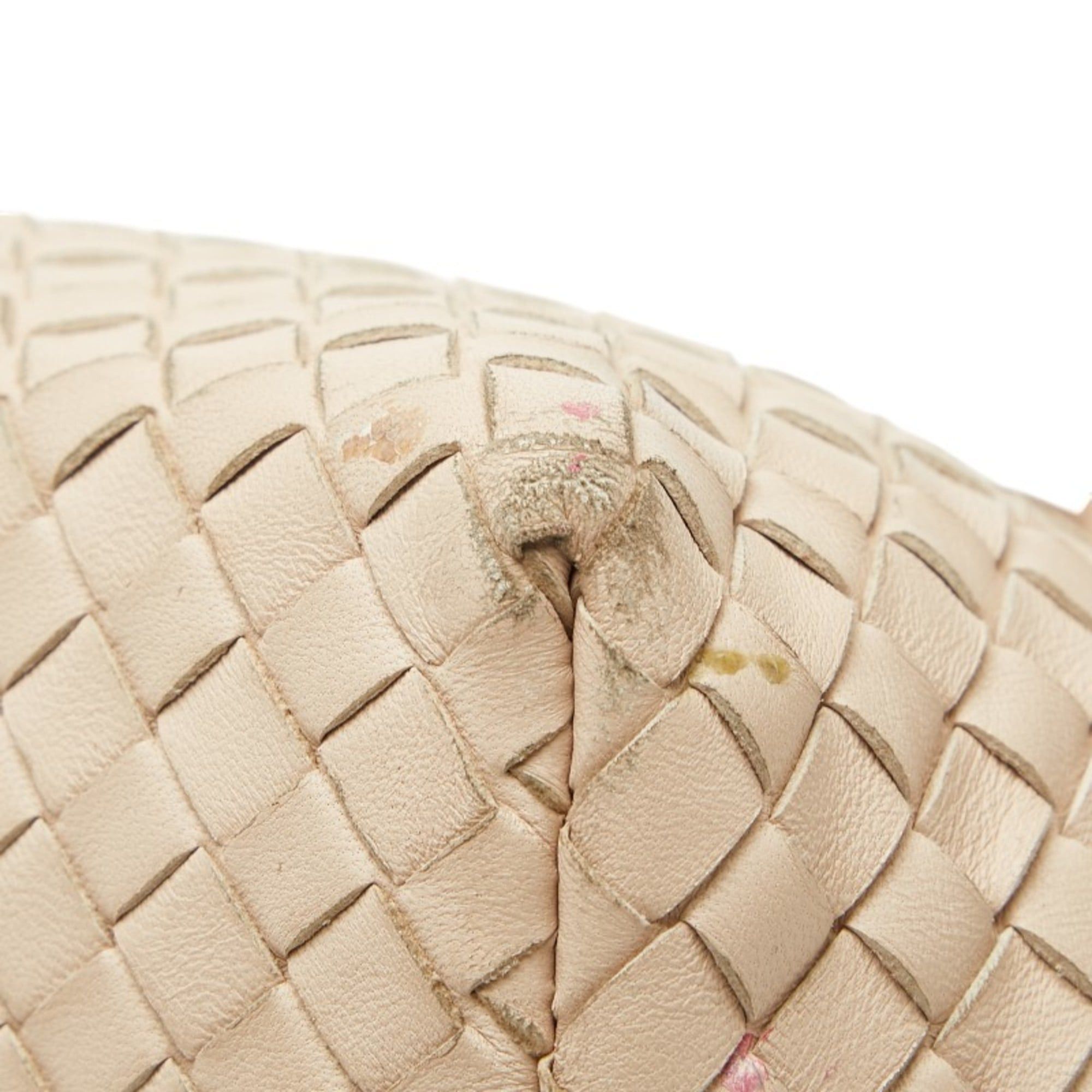 Bottega Veneta Bottega Veneta Intrecciato Tote Bag, Pink Beige Leather, Women's Size ONE SIZE - 6 Thumbnail