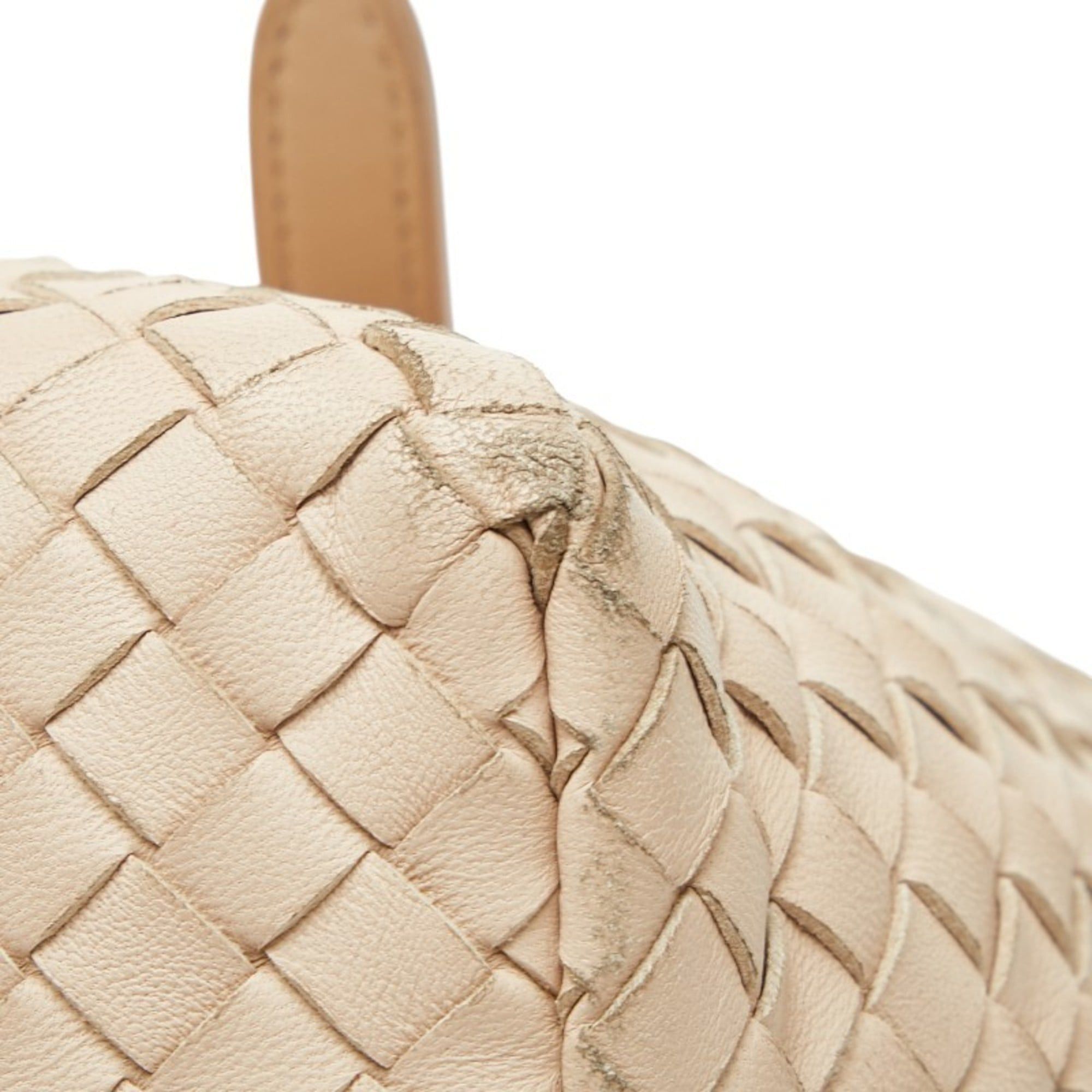 Bottega Veneta Bottega Veneta Intrecciato Tote Bag, Pink Beige Leather, Women's Size ONE SIZE - 4 Thumbnail