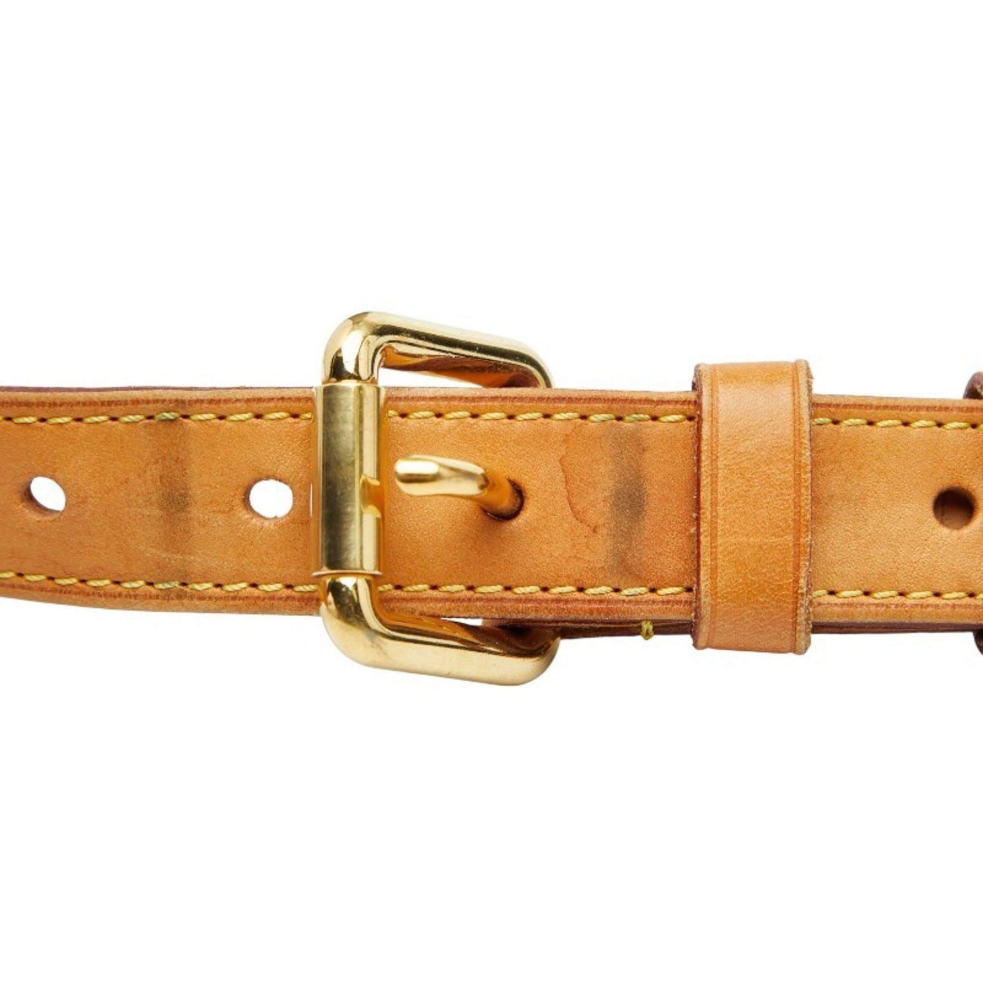 Louis Vuitton Louis Vuitton shoulder strap, beige leather, women's LOUIS VUITTON Size ONE SIZE - 4 Thumbnail