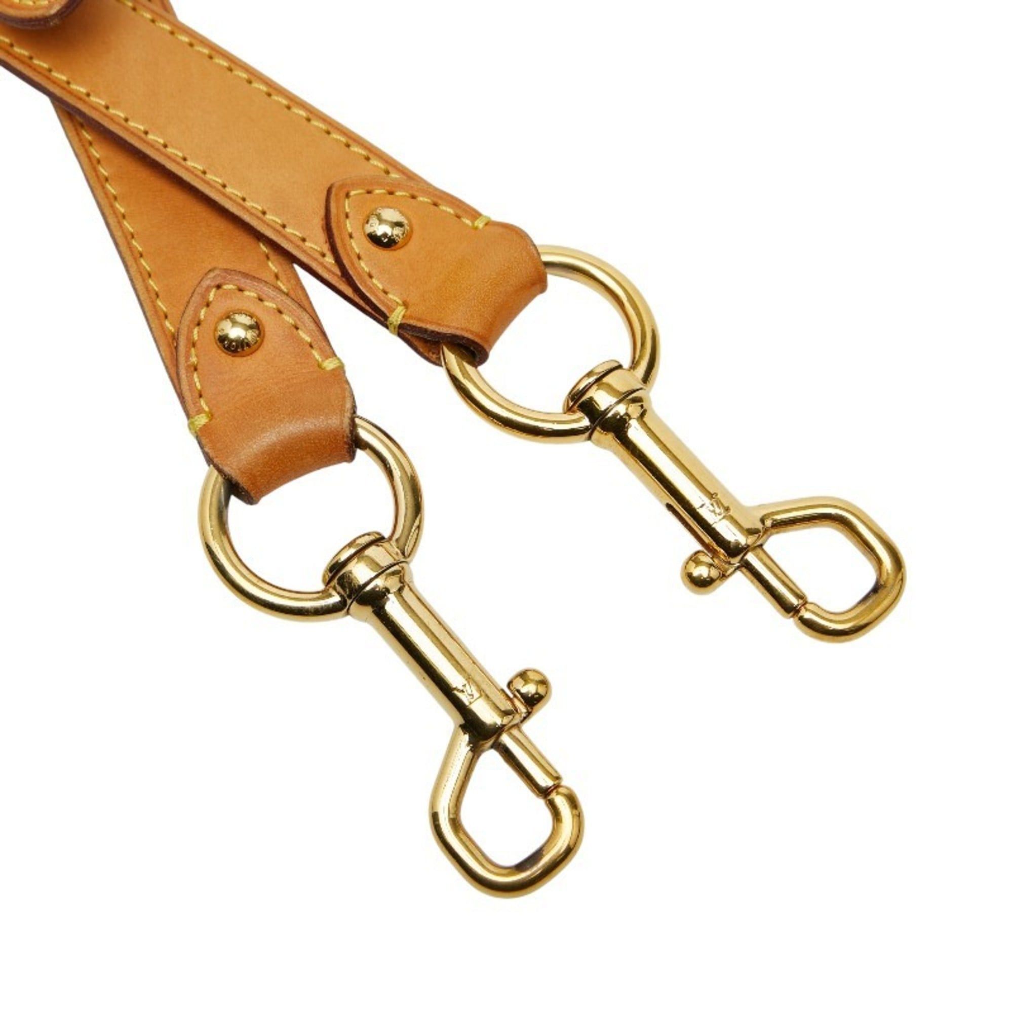 Louis Vuitton Louis Vuitton shoulder strap, beige leather, women's LOUIS VUITTON Size ONE SIZE - 5 Thumbnail